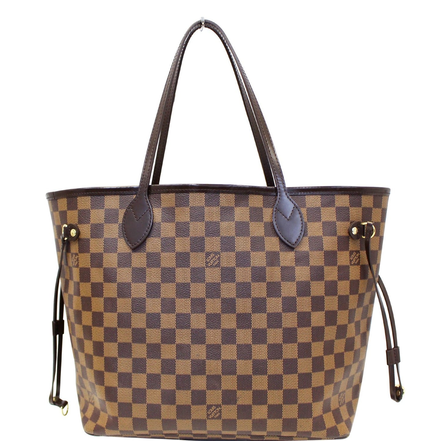 LOUIS VUITTON Neverfull MM Damier Ebene Brown Tote Bag