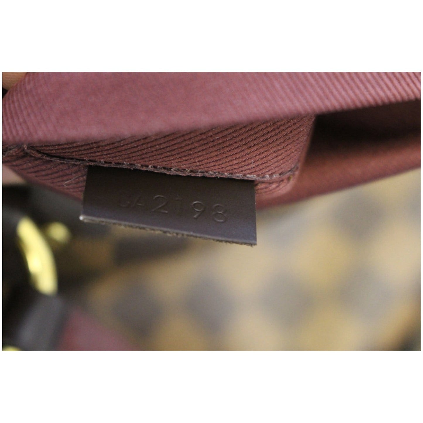 LOUIS VUITTON Lymington Damier Ebene Shoulder Handbag Brown