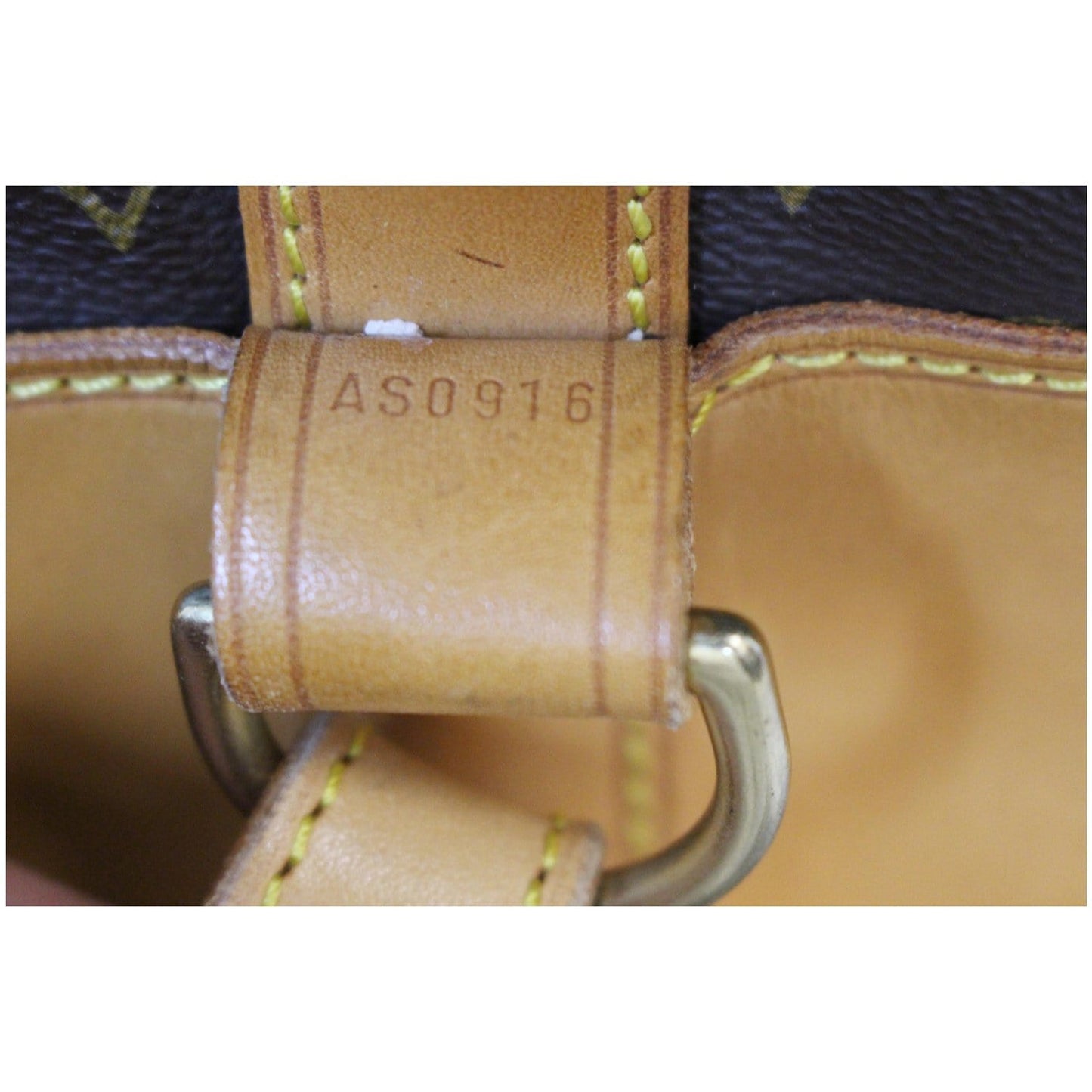 LOUIS VUITTON Randonnee GM Monogram Canvas Backpack Bag Brown