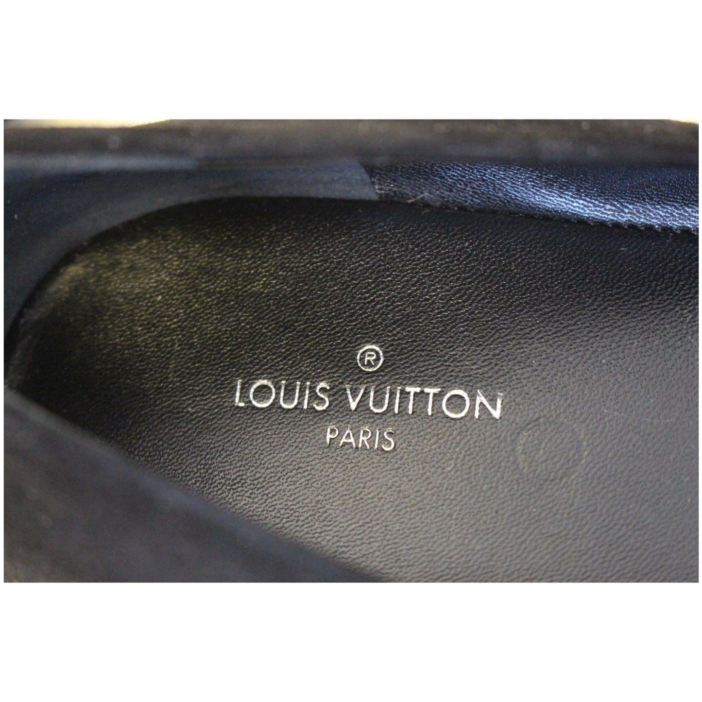 LOUIS VUITTON Black Pinky Swear Ballerina Suede Flats Size 40