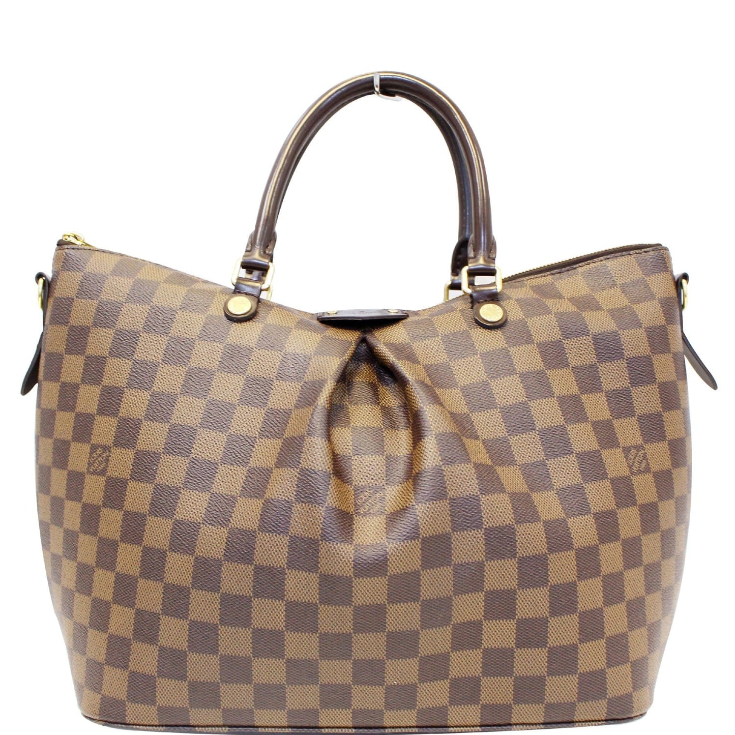 LOUIS VUITTON Siena GM Damier Ebene Shoulder Bag Brown