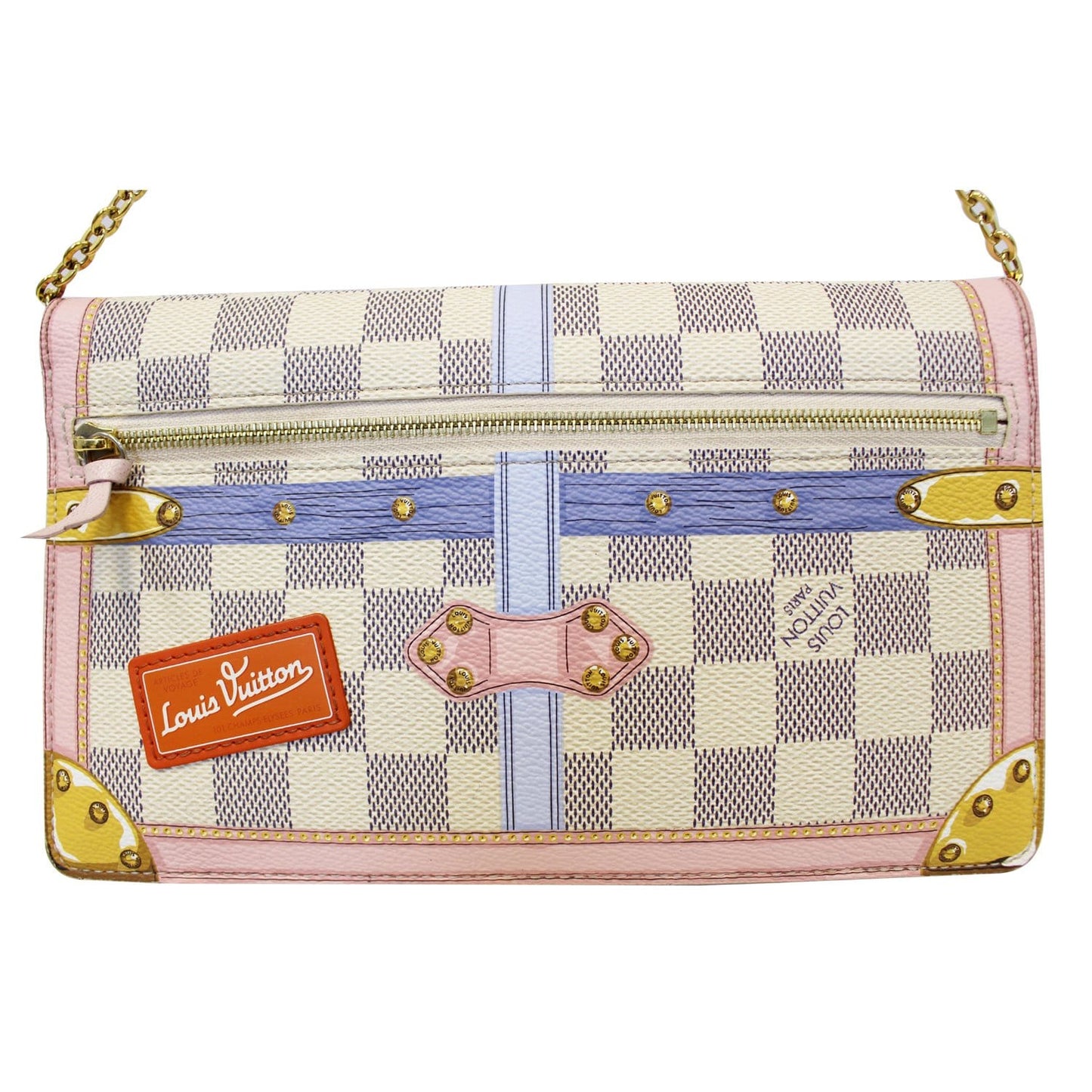 LOUIS VUITTON Summer Trunks Pochette Weekend Damier Azur Shoulder Bag
