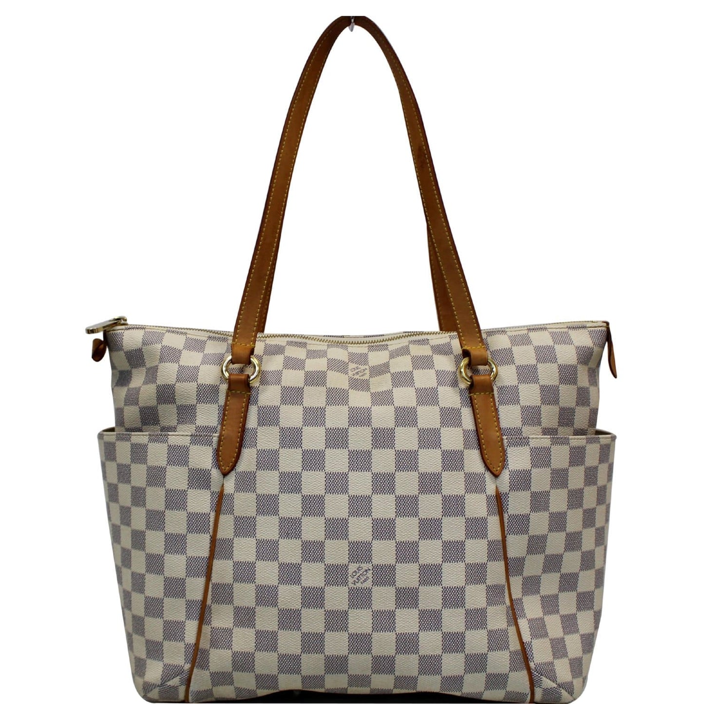 LOUIS VUITTON Totally GM Damier Azur Shoulder Bag White