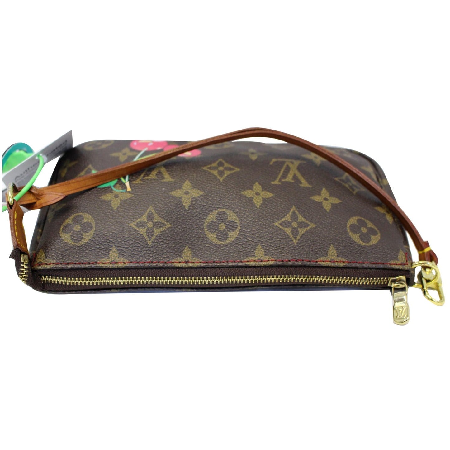 LOUIS VUITTON Pochette Accessoires Monogram Cerises Pouch Bag Brown