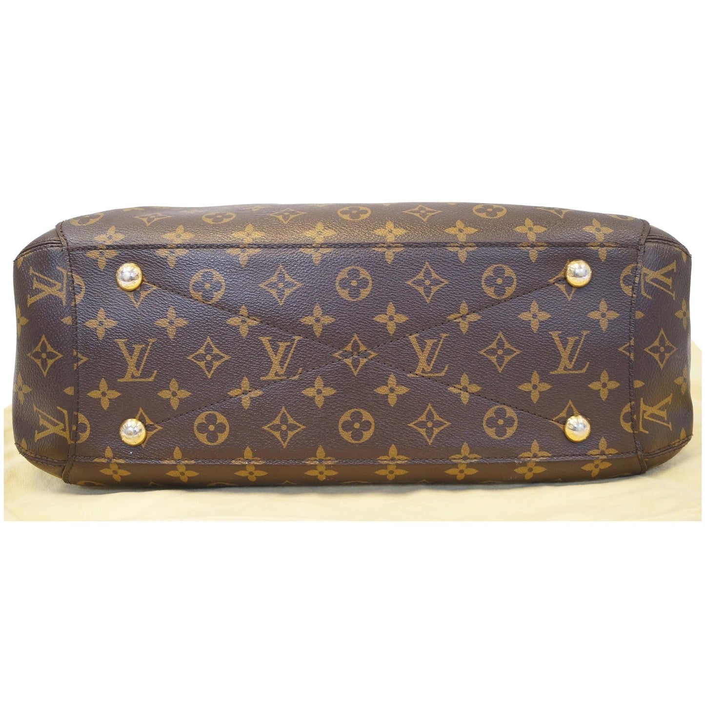 LOUIS VUITTON Montaigne GM Monogram Canvas Shoulder Bag Brown