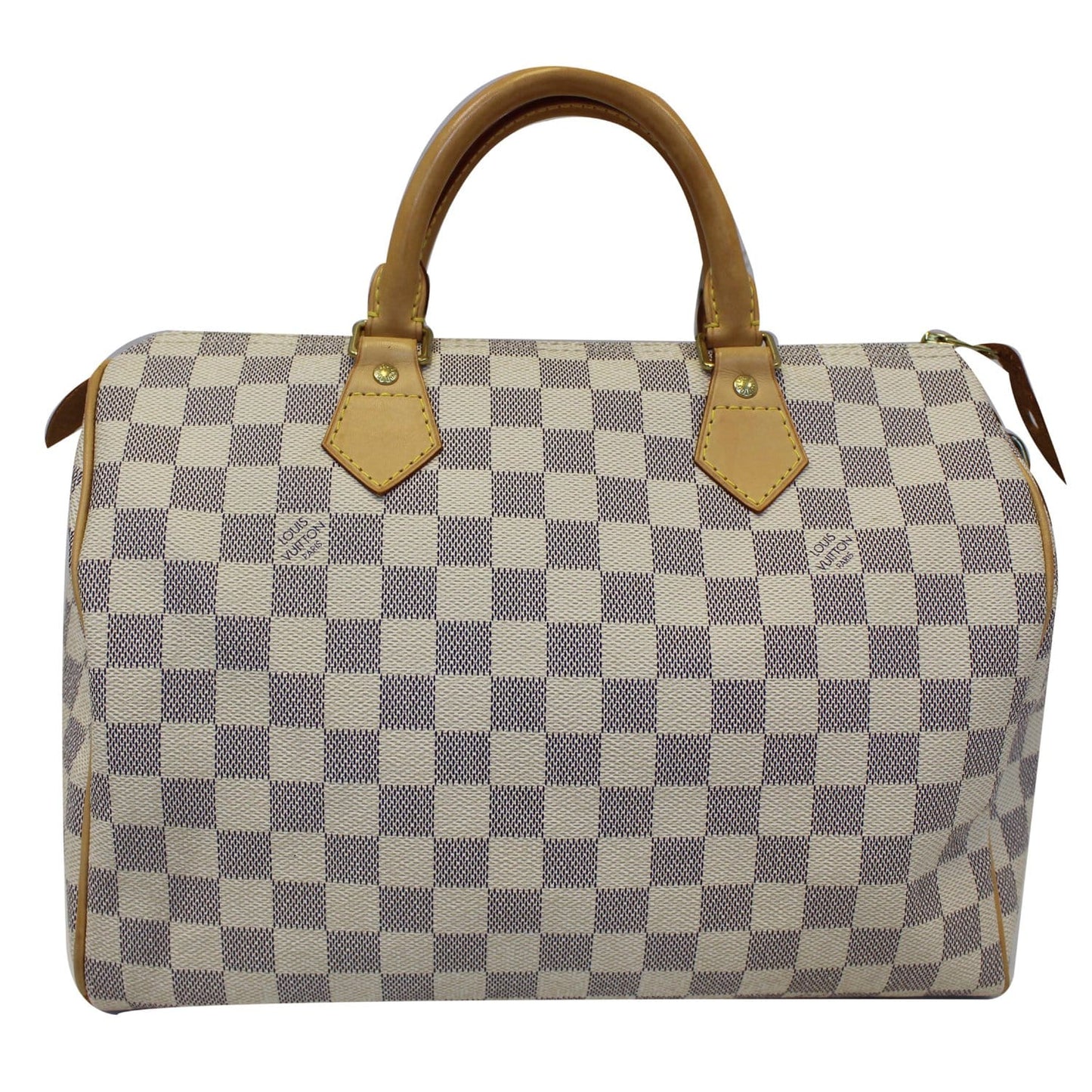 LOUIS VUITTON  Speedy 30 Damier Azur Satchel Handbag White