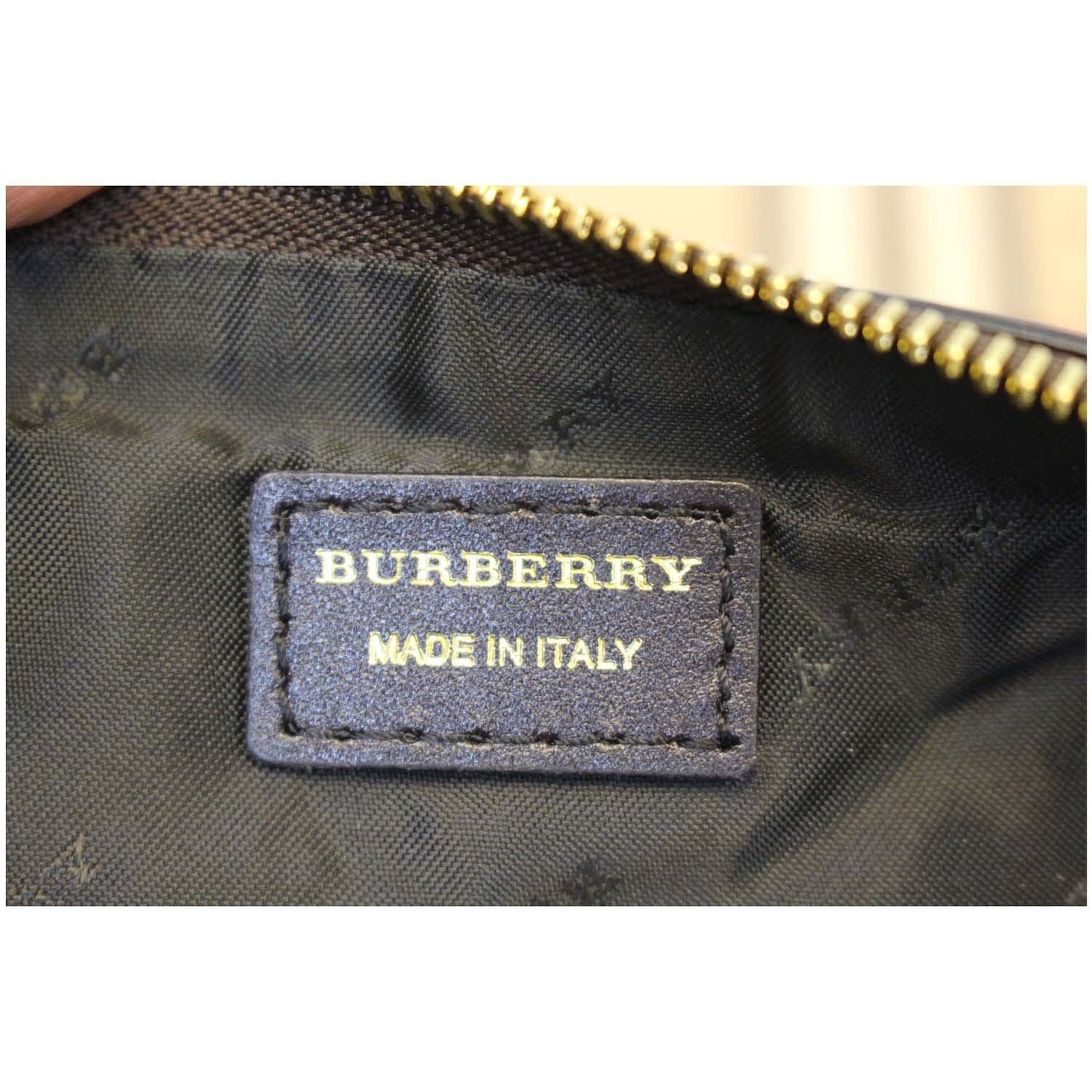 BURBERRY Haymarket Check Adeline Foldover Clutch Brown