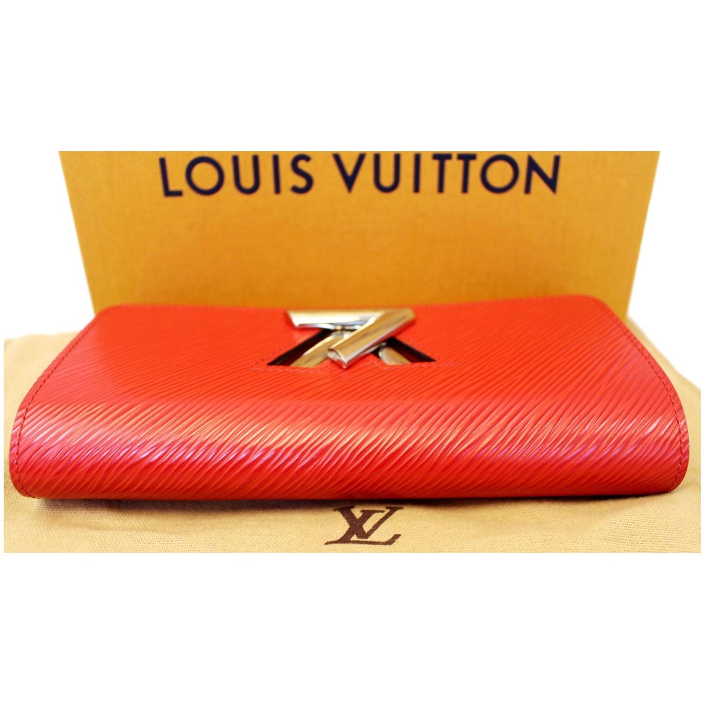 LOUIS VUITTON Twist Epi Leather Coquelicot Wallet