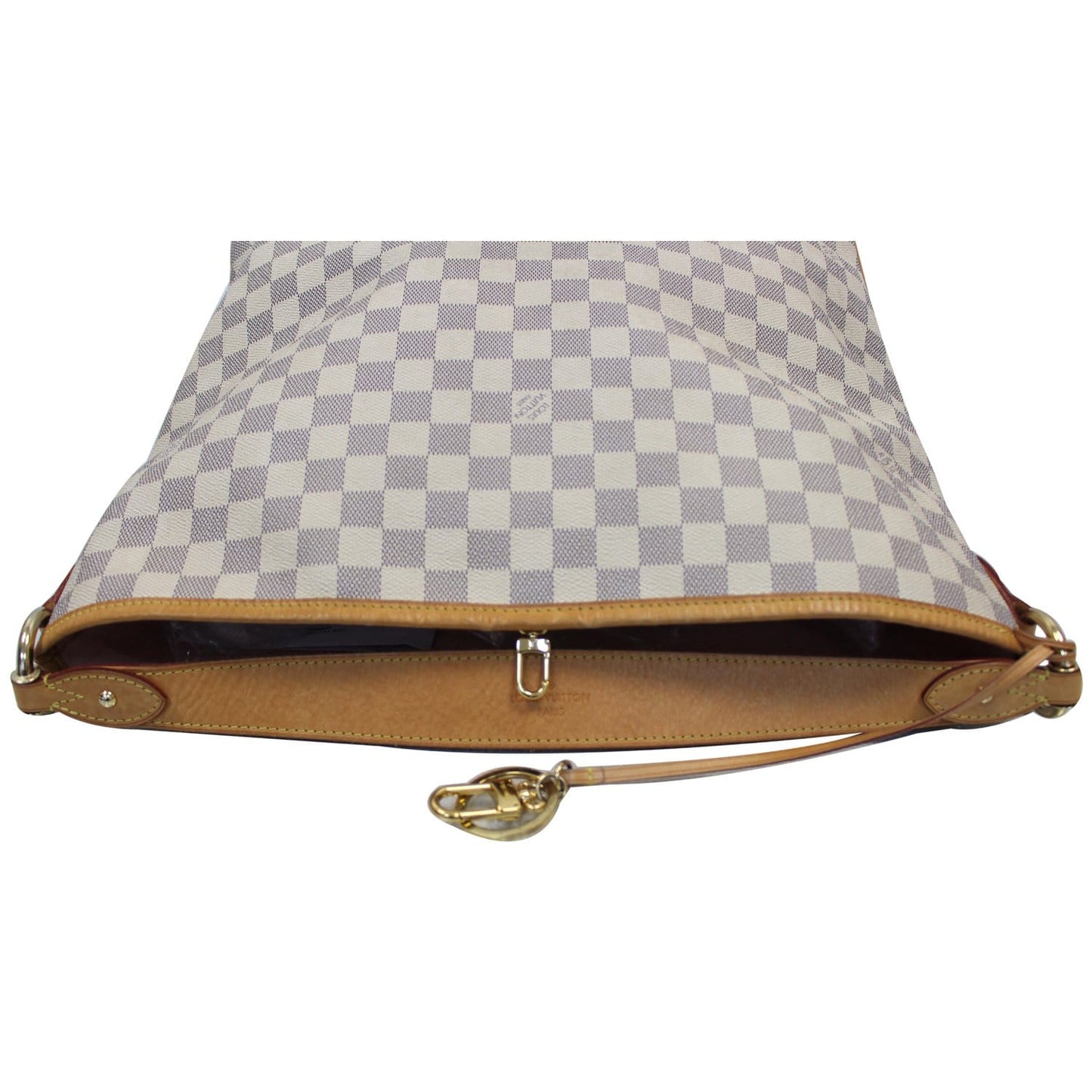 LOUIS VUITTON Delightful PM Damier Azur Shoulder Hobo Bag White
