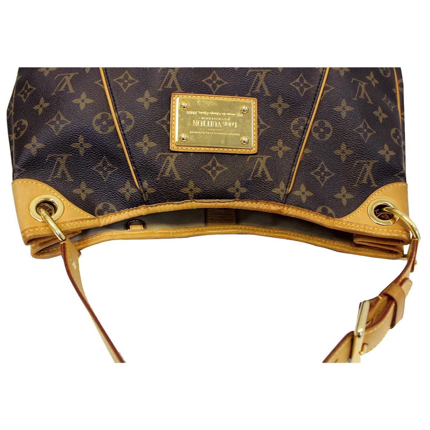 LOUIS VUITTON Galliera PM Monogram Canvas Shoulder Handbag Brown