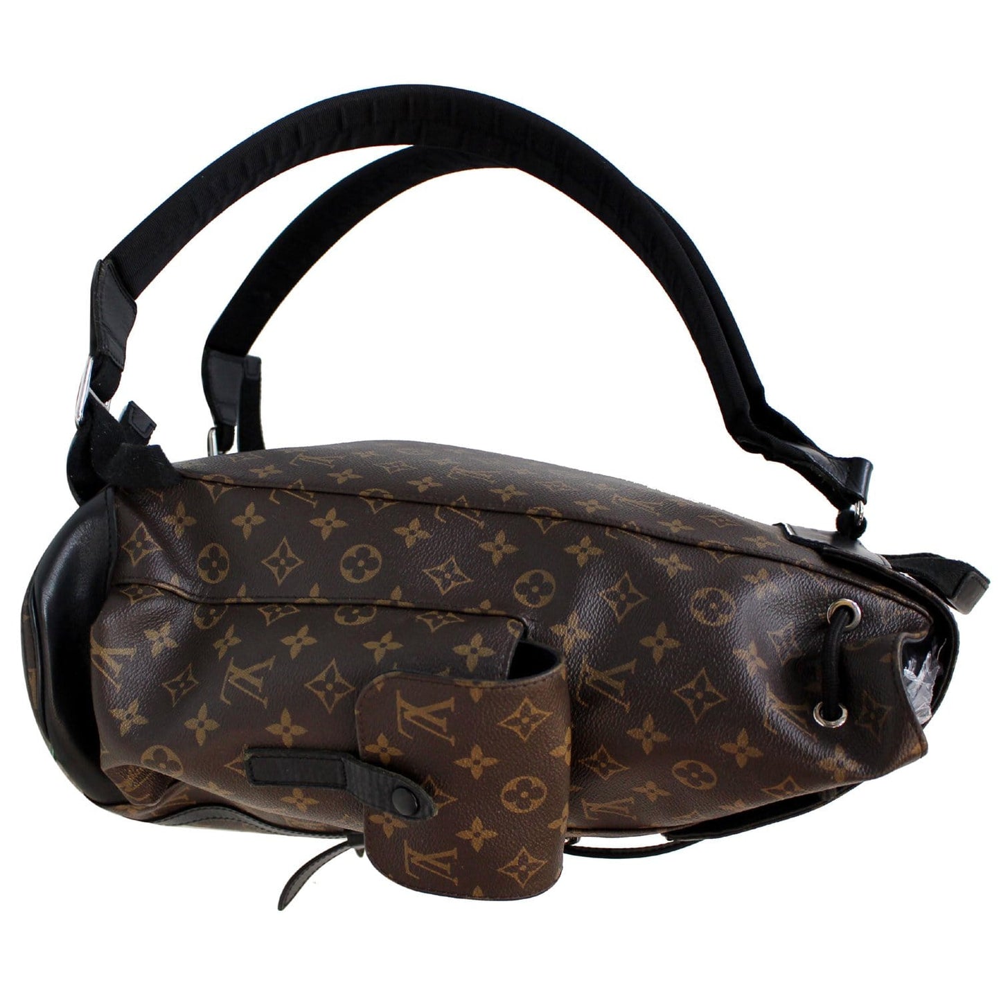 LOUIS VUITTON Christopher PM Monogram Macassar Canvas Backpack Bag Brown