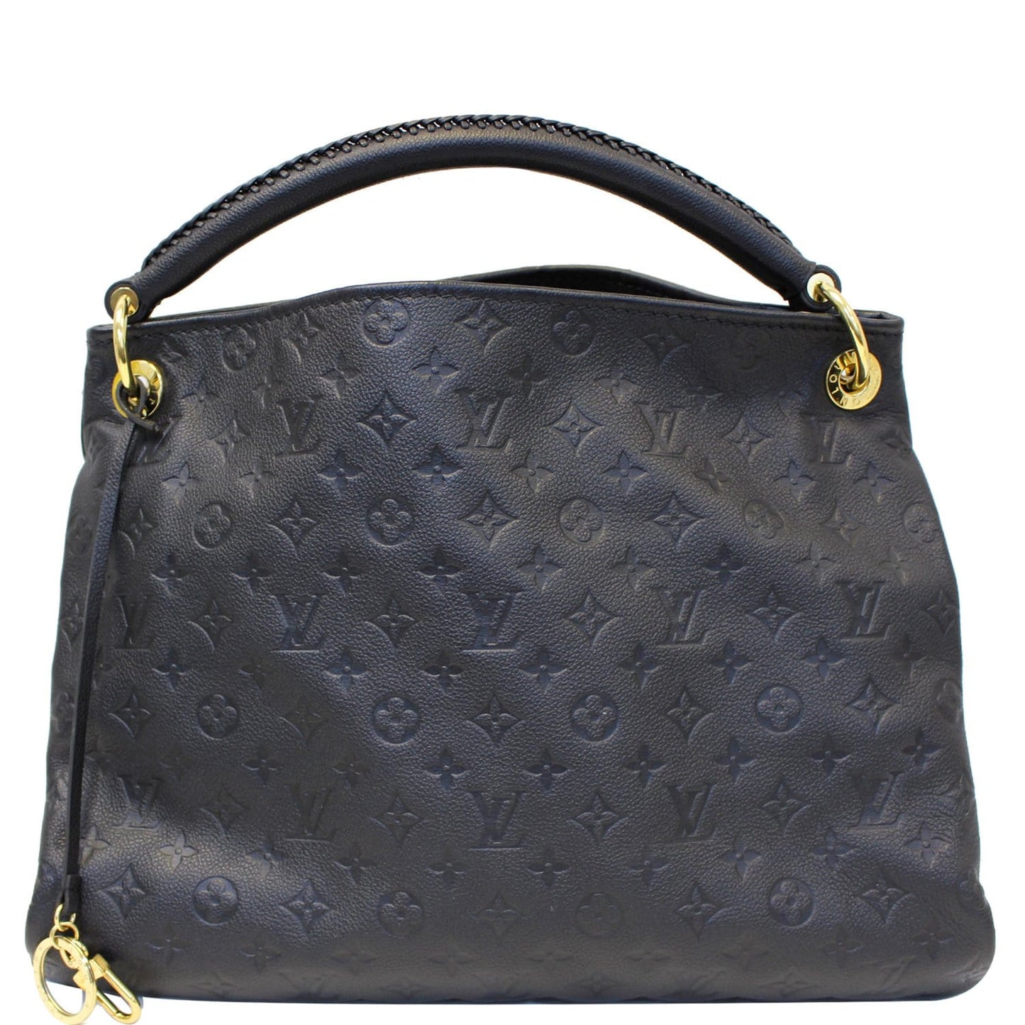 LOUIS VUITTON Artsy MM Empreinte Leather Shoulder Bag Black