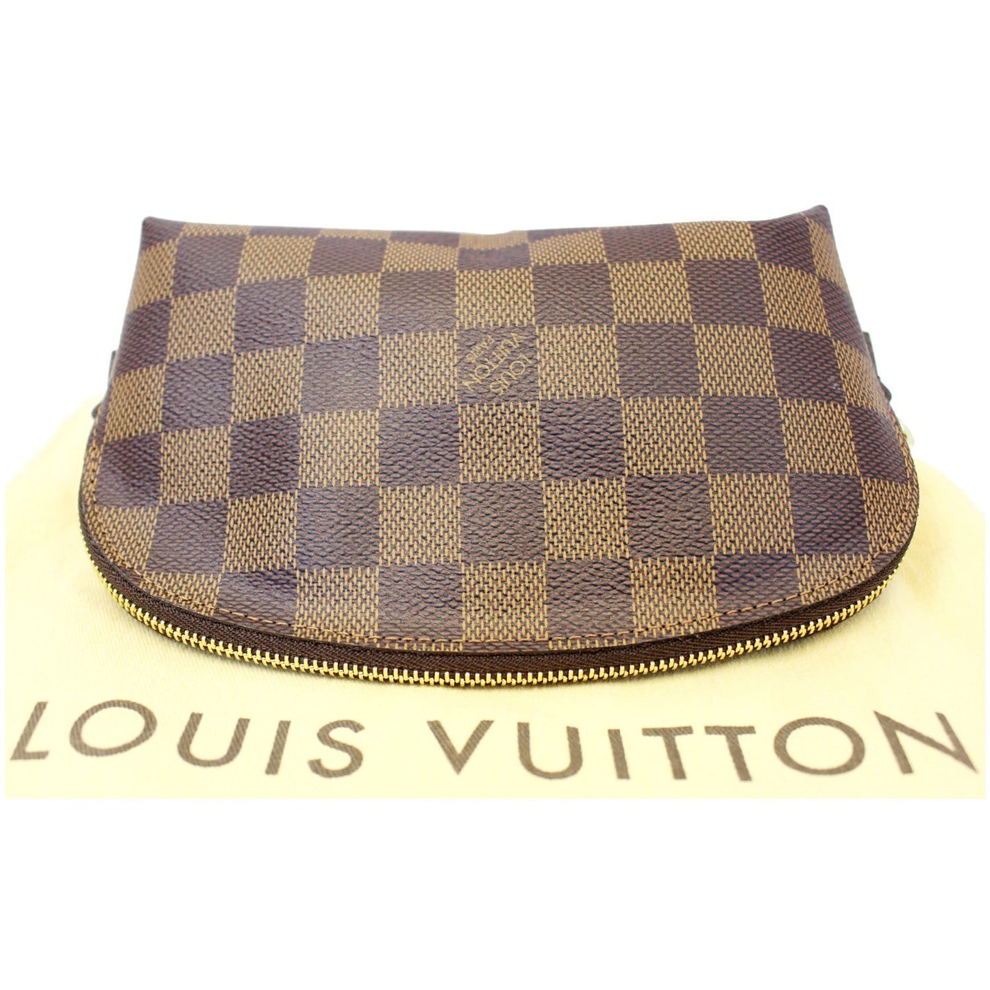 LOUIS VUITTON Damier Ebene Pochette Cosmetic Pouch