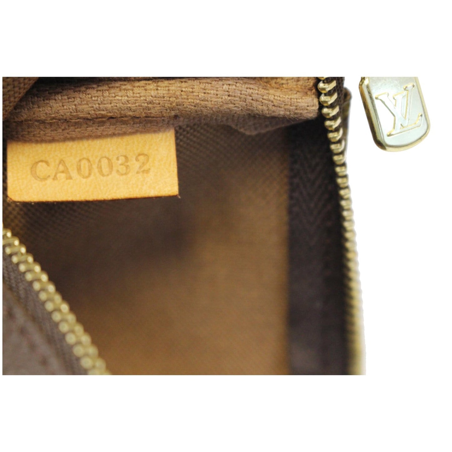 LOUIS VUITTON Pochette Accessoires Monogram Canvas Pouch Bag Brown