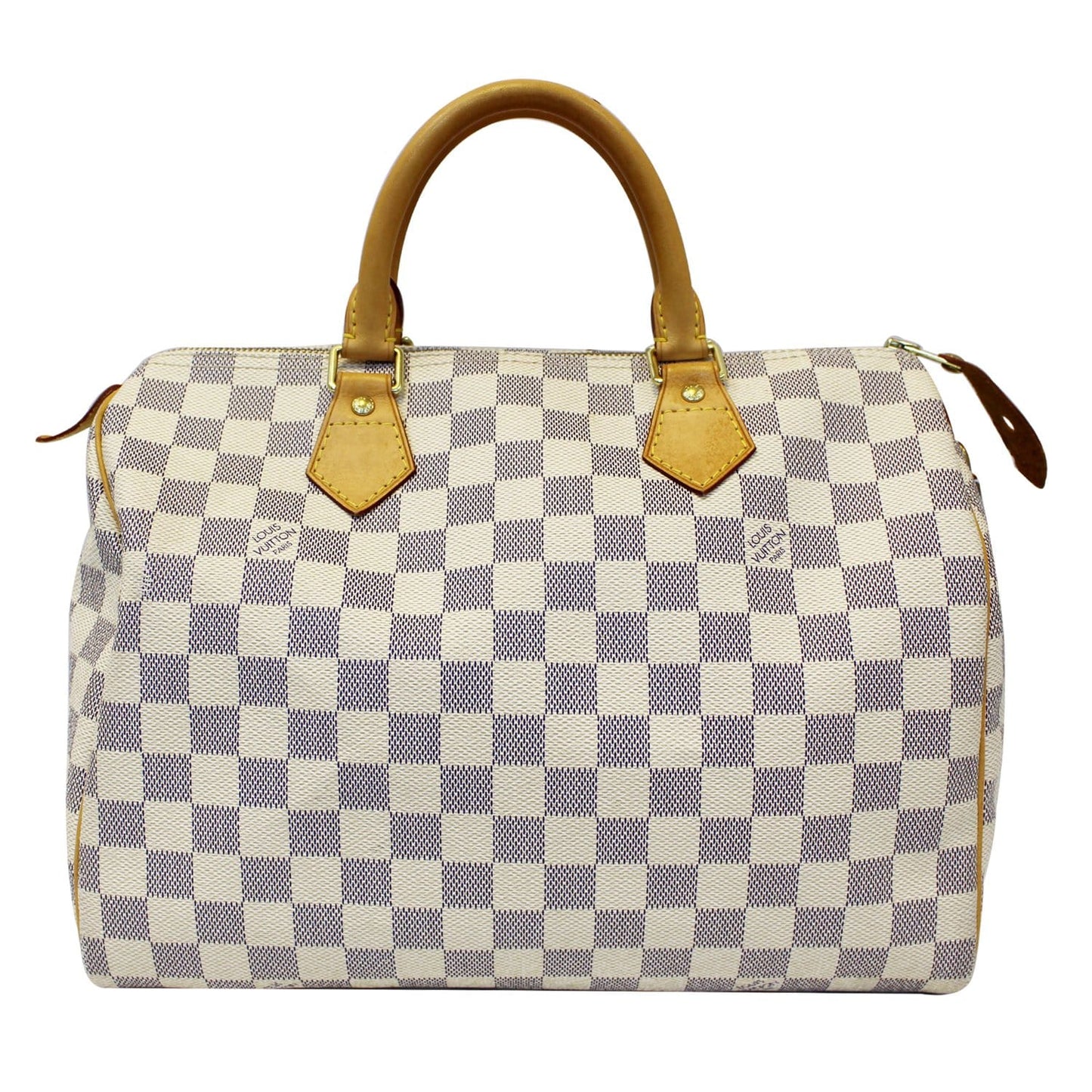 LOUIS VUITTON Speedy 30 Damier Azur Satchel Handbag