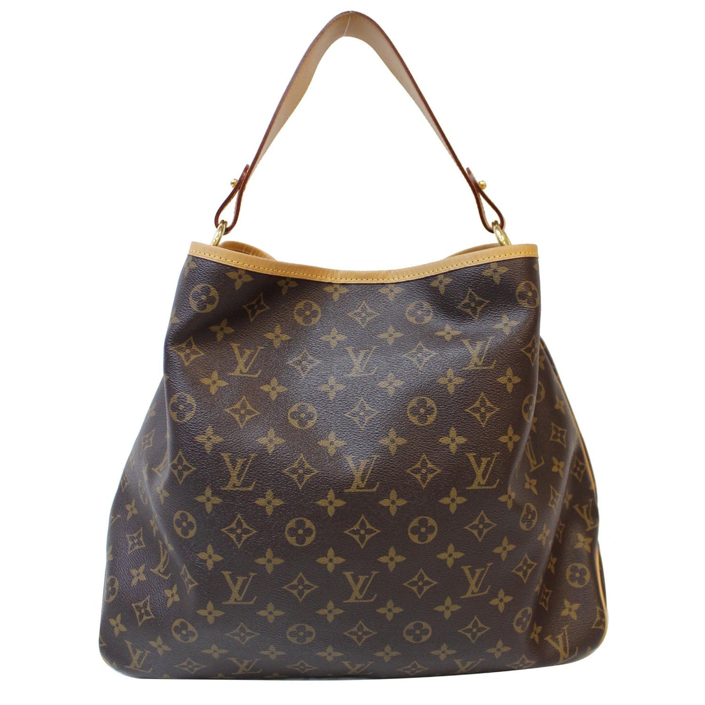 LOUIS VUITTON Delightful MM Monogram Canvas Shoulder Bag Brown