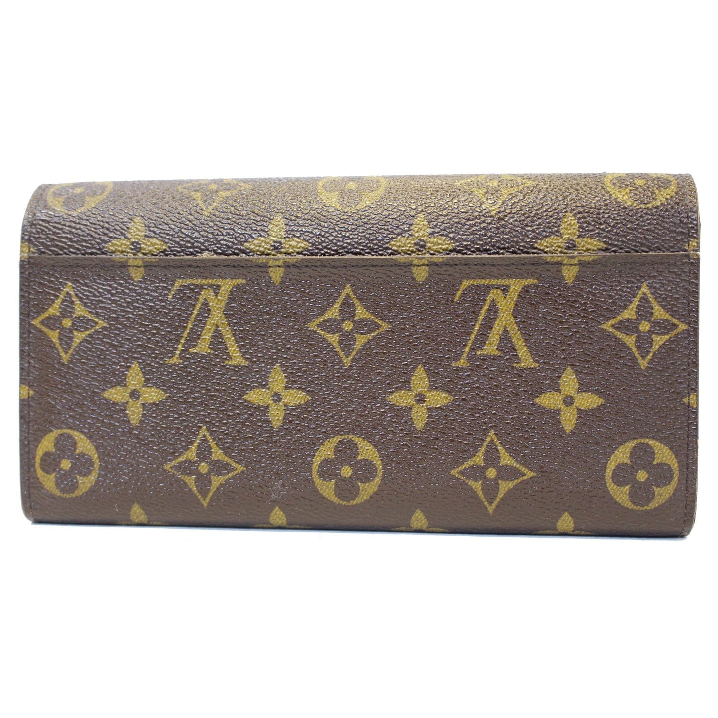 LOUIS VUITTON Sarah NM Monogram Canvas Wallet Brown
