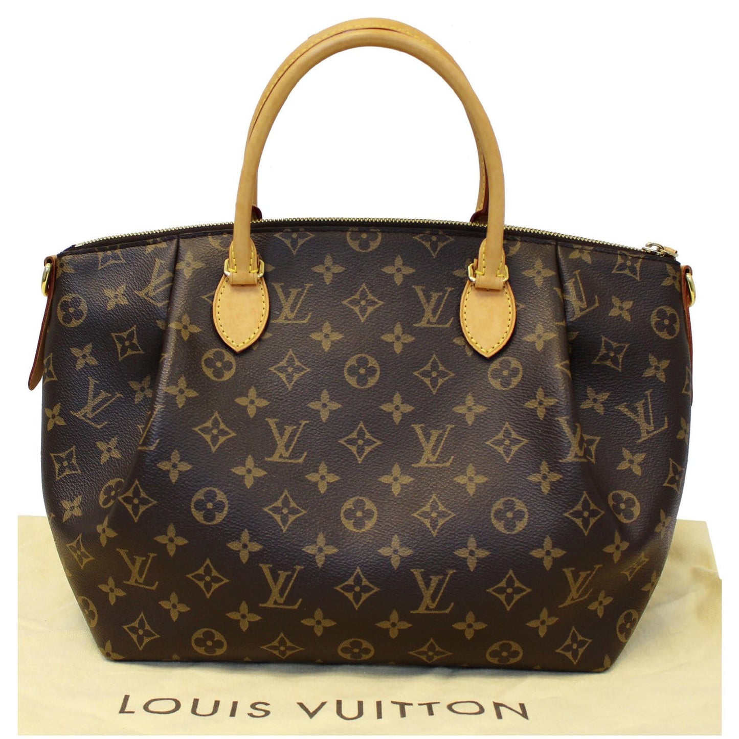 LOUIS VUITTON Turenne MM Monogram Canvas 2 Way Shoulder Handbag Brown
