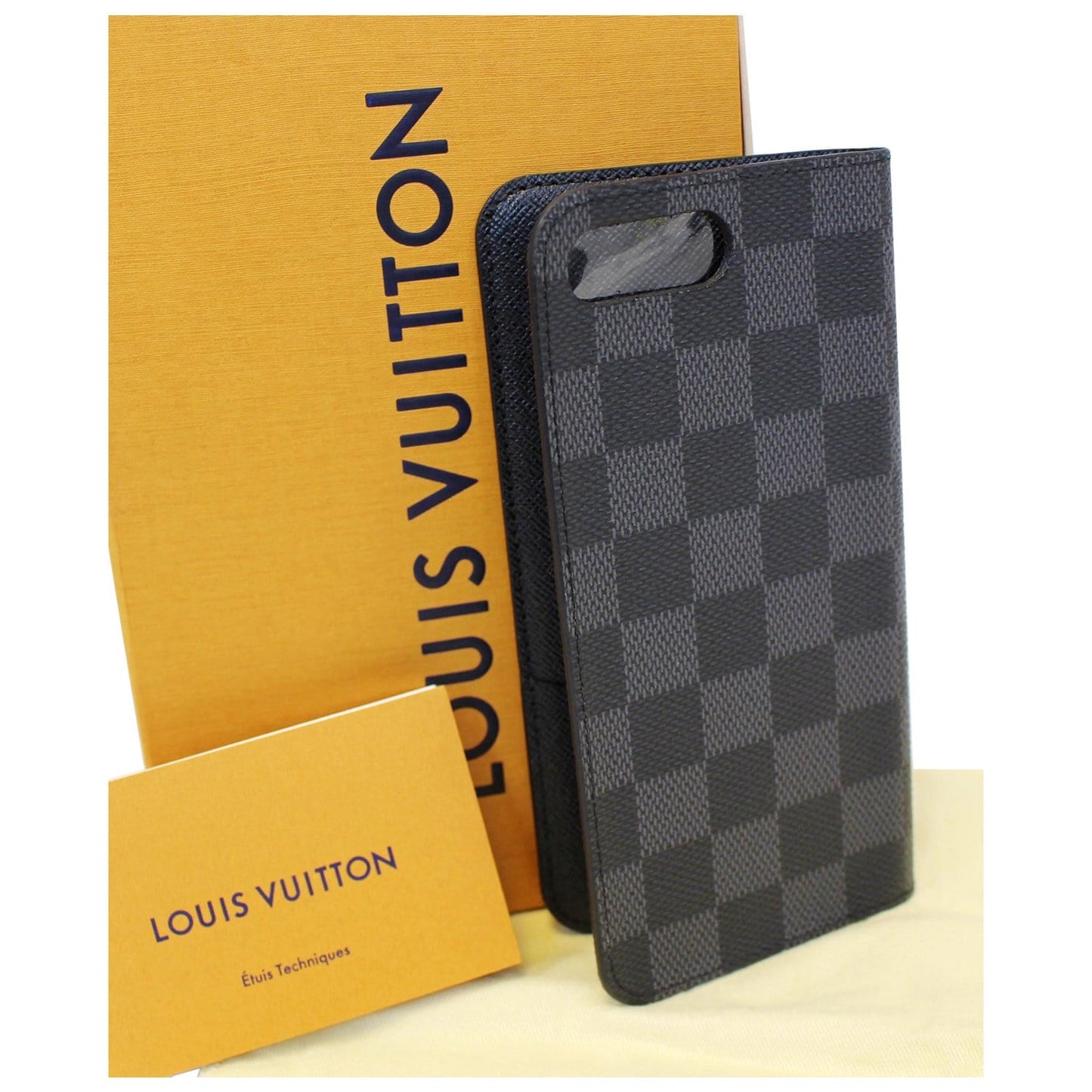 LOUIS VUITTON IPhone 7 Plus Folio Damier Graphite Phone Case