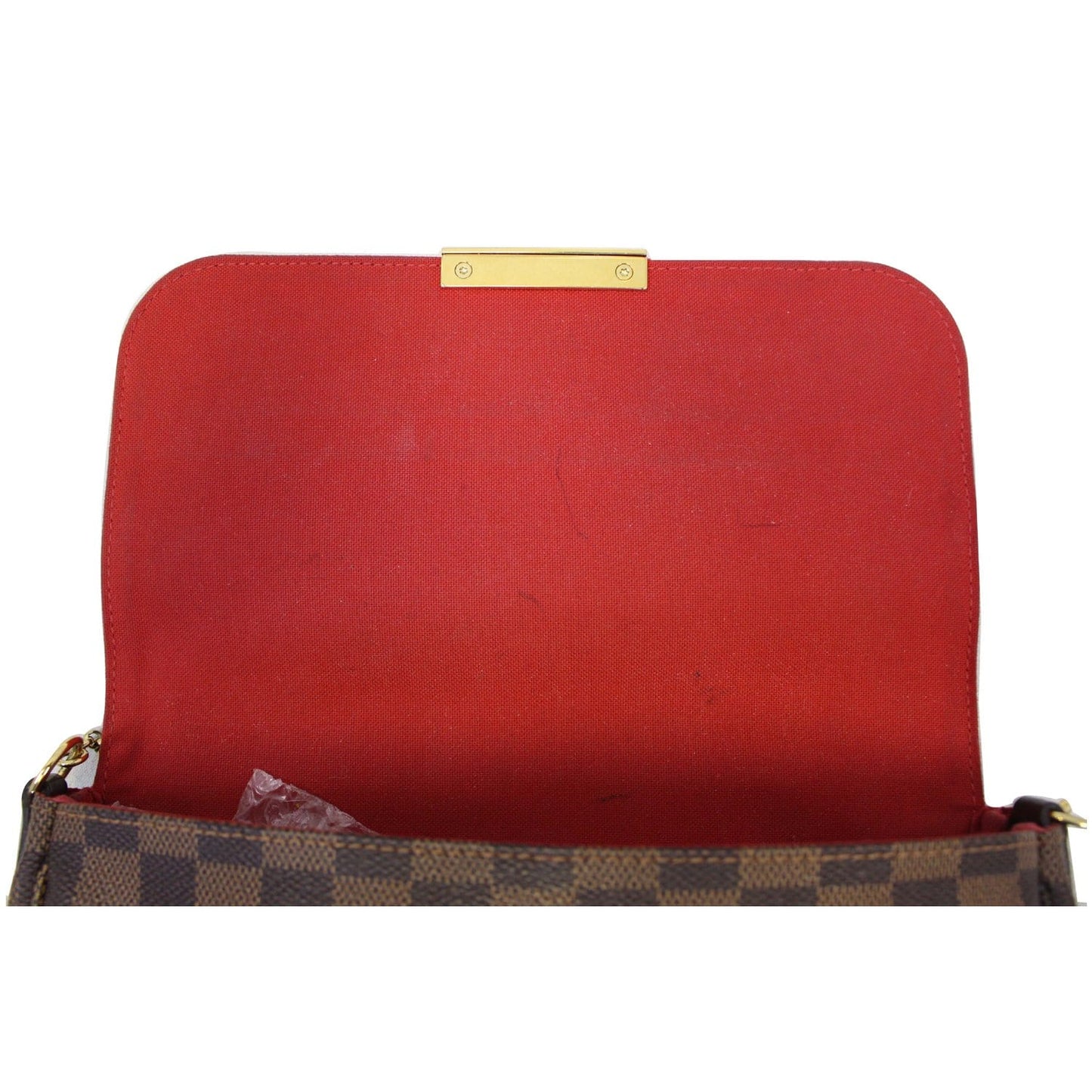 LOUIS VUITTON Favorite MM Damier Ebene Crossbody Bag Brown