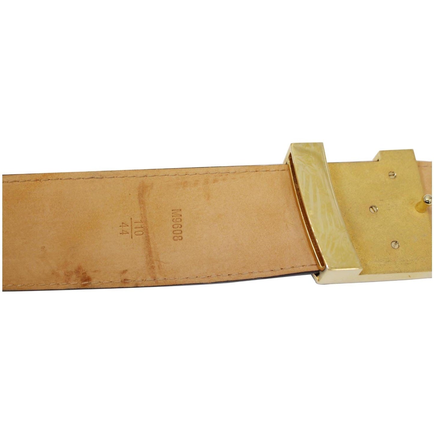 LOUIS VUITTON Monogram Canvas LV Initials Belt 110/44