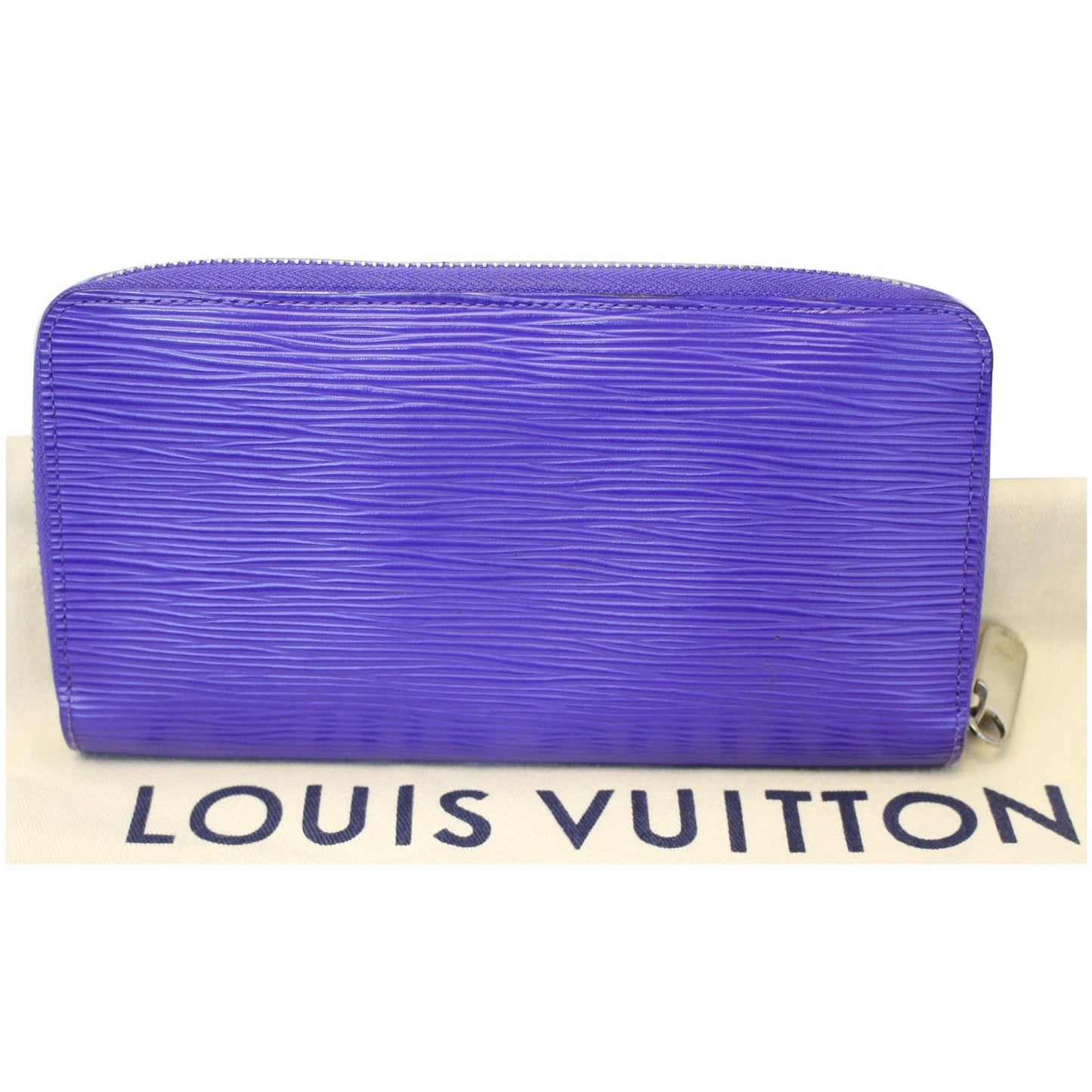 LOUIS VUITTON Zippy Organizer Epi Leather Wallet Blue