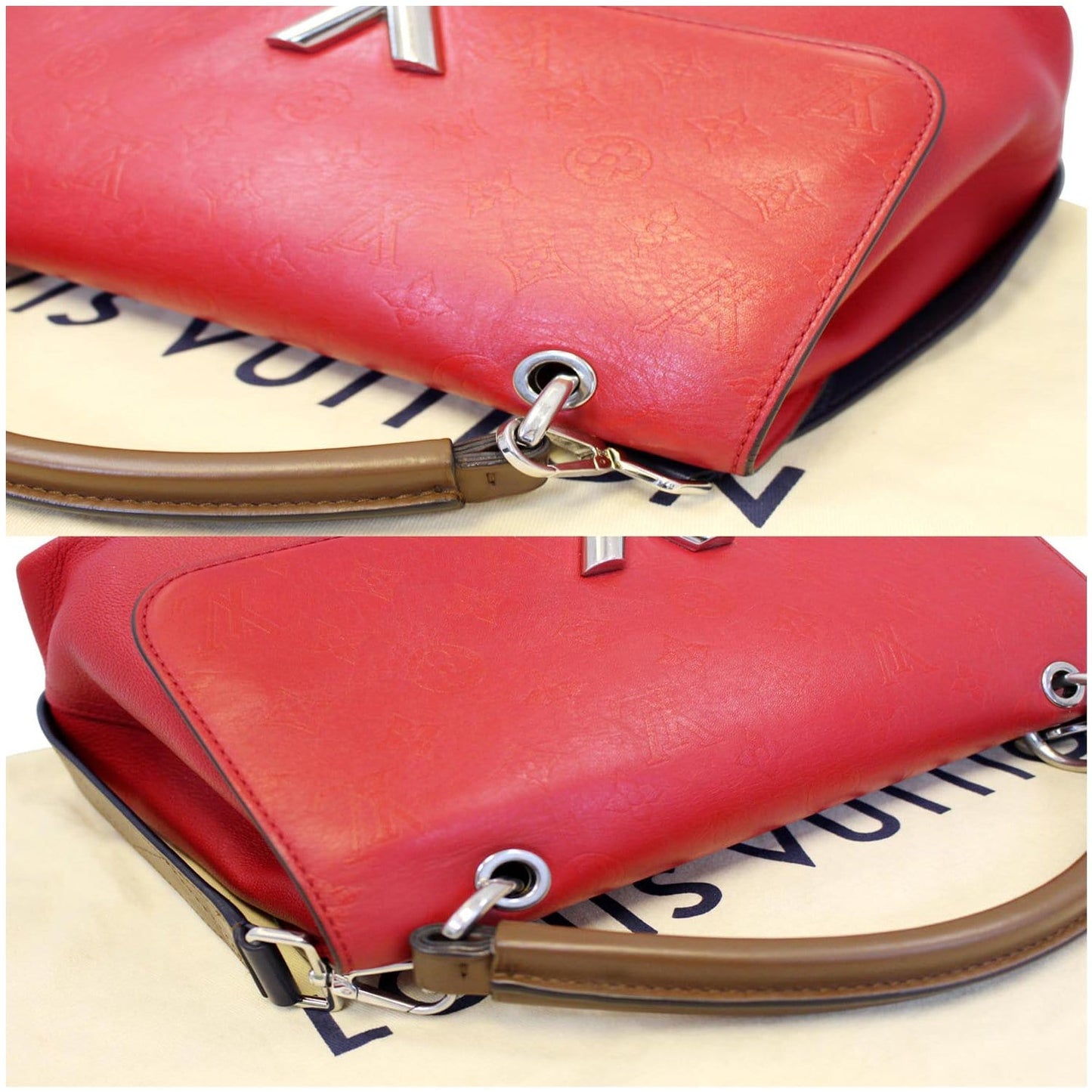 LOUIS VUITTON Very One Handle Monogram Leather Shoulder Bag Rubis - 20% OFF