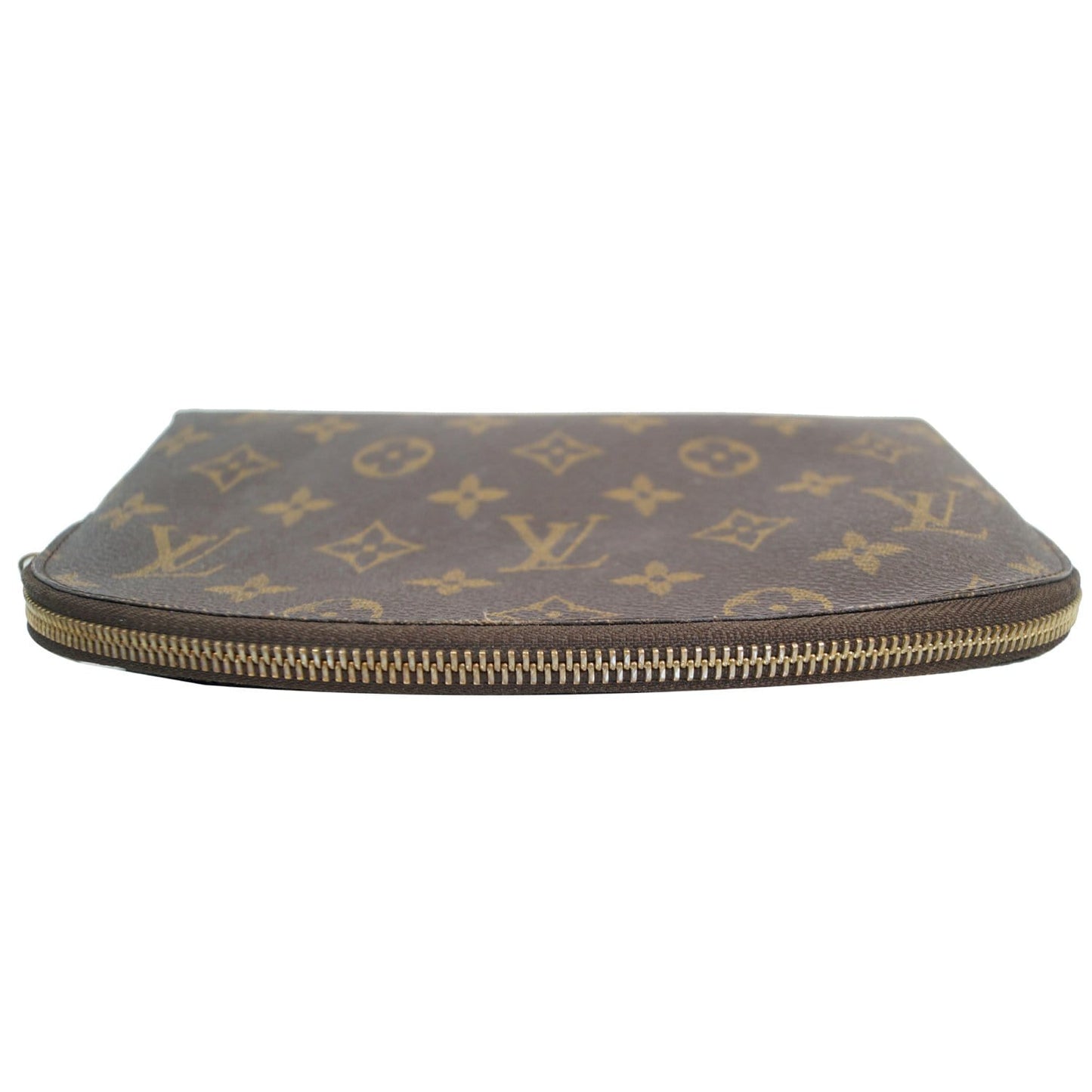 LOUIS VUITTON Monogram Canvas Cosmetic Pouch Brown