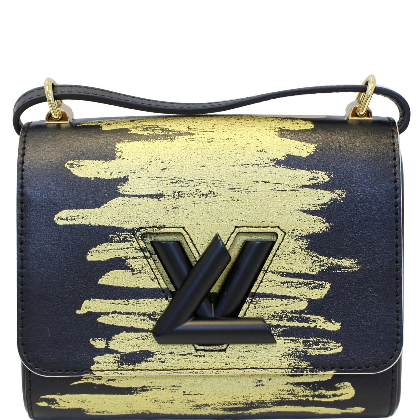 LOUIS VUITTON Twist PM Calfskin Leather Crossbody Bag Light Gold - 20% OFF