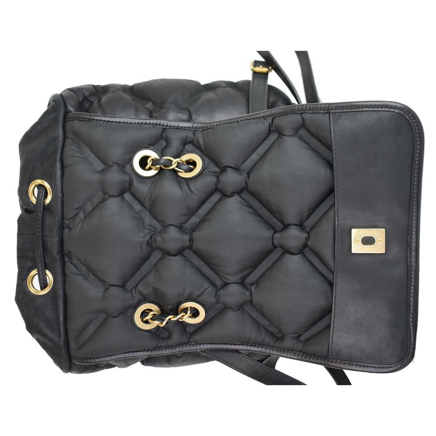CHANEL Chesterfield Quilted Calfskin Backpack Black