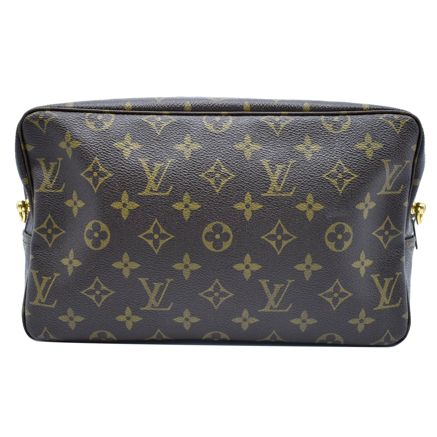 LOUIS VUITTON Trousse Toiletry 28 Monogram Canvas Cosmetic Bag Brown