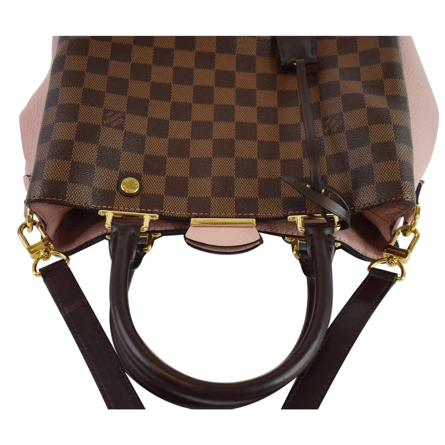 LOUIS VUITTON Brittany Damier Ebene Shoulder Bag Brown