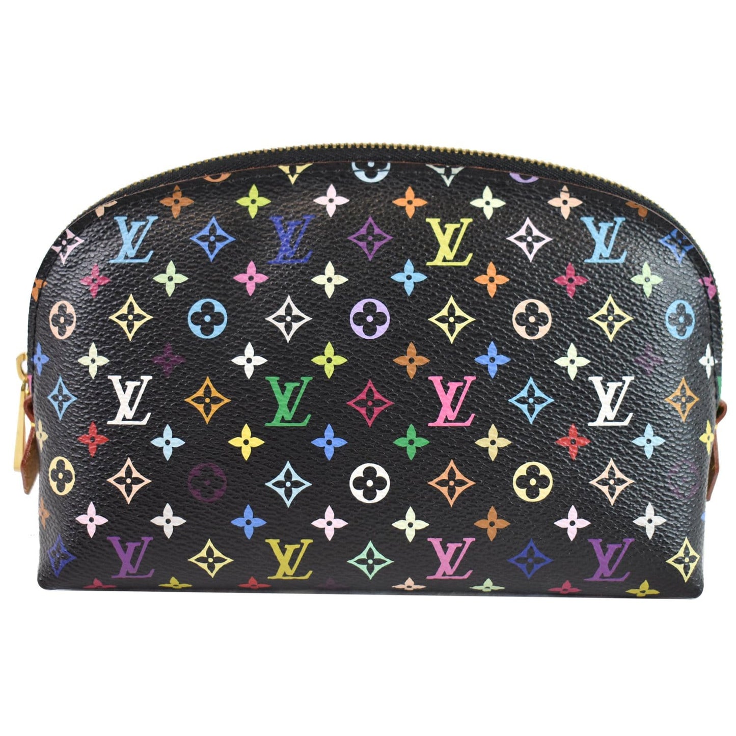 LOUIS VUITTON Monogram Multicolor Pochette Cosmetic Pouch Black