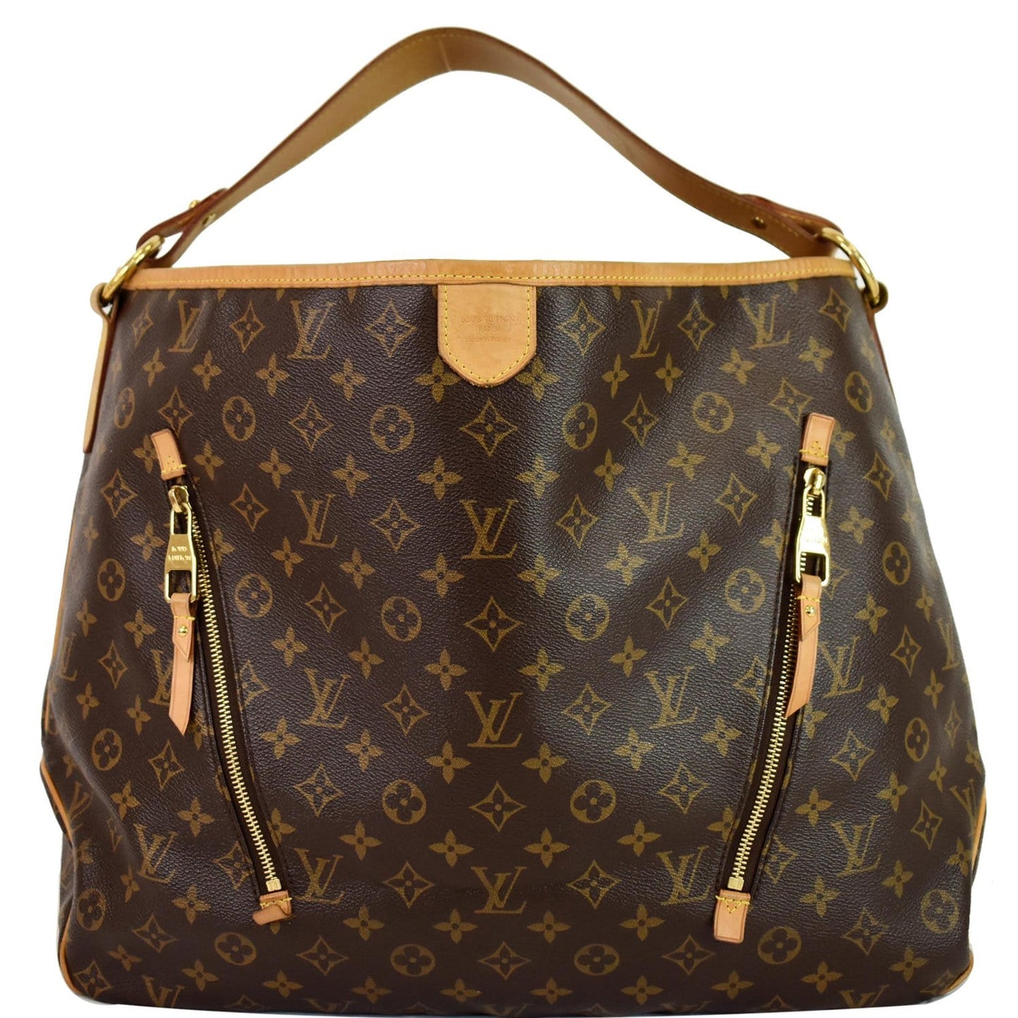 LOUIS VUITTON Delightful GM Monogram Canvas Shoulder Bag Brown