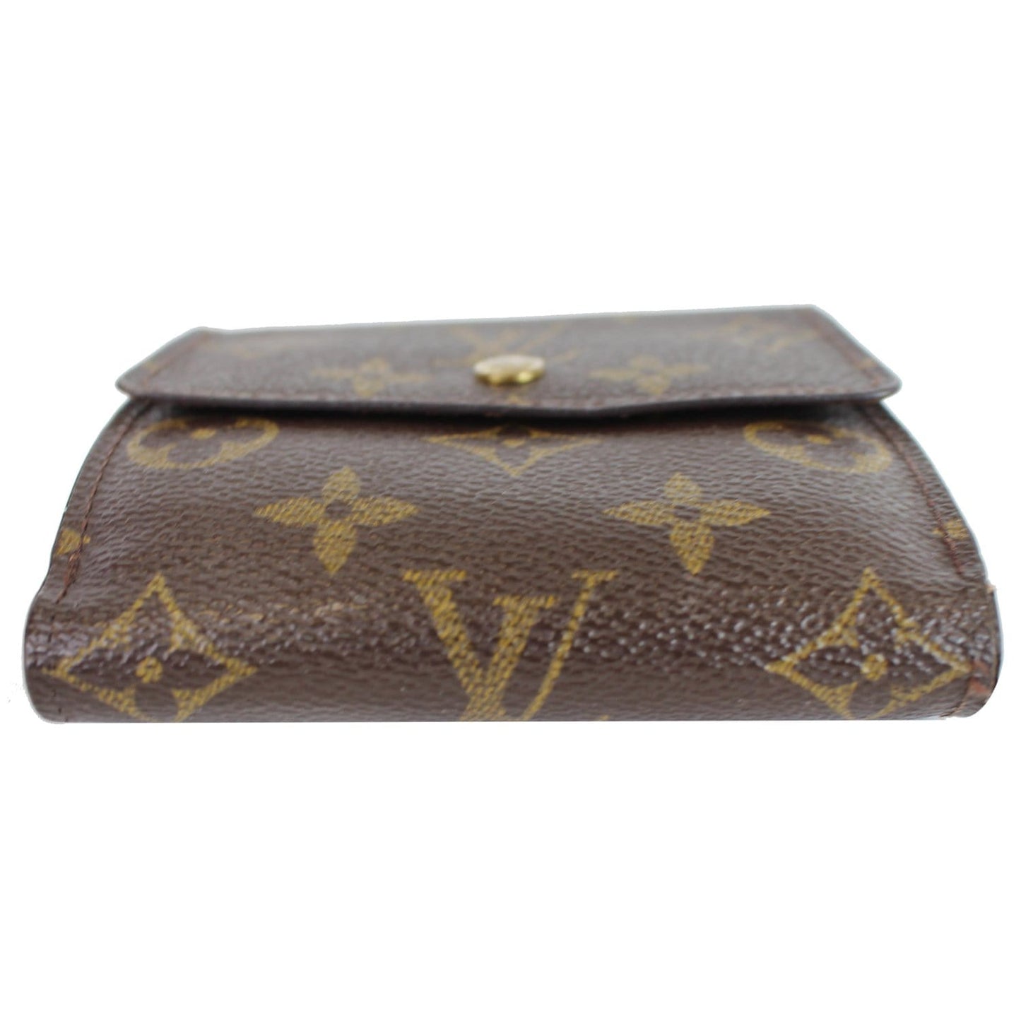 LOUIS VUITTON Monogram Canvas Elise Bifold Wallet Brown