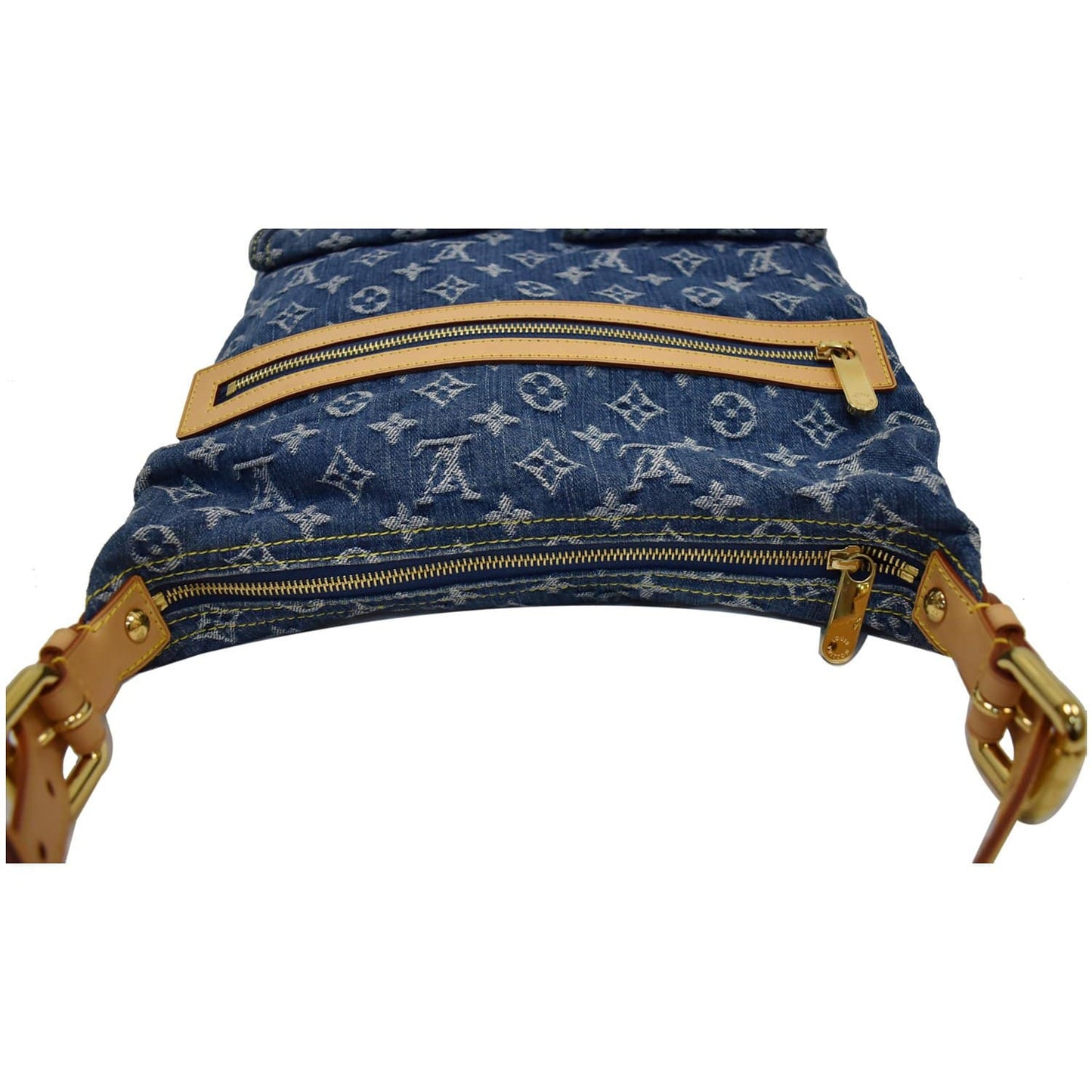 LOUIS VUITTON Baggy GM Monogram Denim Hobo Bag Blue
