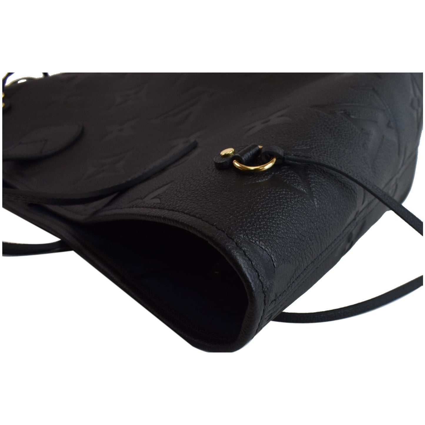 LOUIS VUITTON Neverfull MM Monogram Empreinte Tote Bag Black