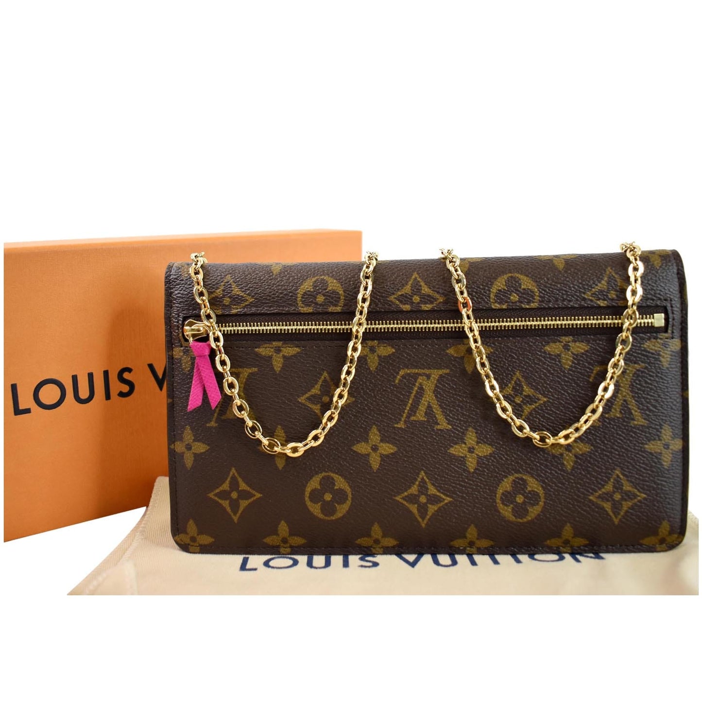 LOUIS VUITTON Weekend Pochette Monogram Canvas Shoulder Clutch Brown - 15% OFF