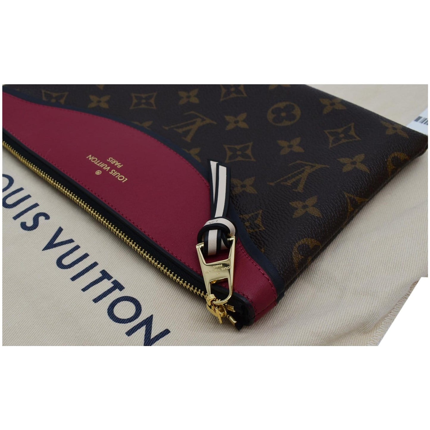 LOUIS VUITTON Tuileries Pochette NM Monogram Canvas Leather Pouch Brown -Final Sale