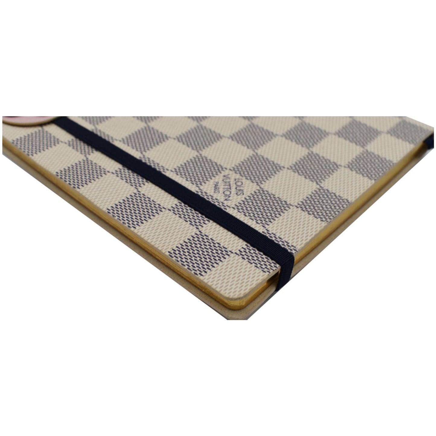 LOUIS VUITTON Damier Azur Flower Gustave Notebook White