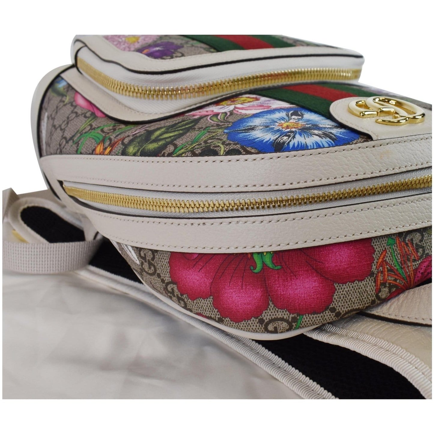 GUCCI Ophidia GG Flora Small Supreme Canvas Backpack Bag Beige 547965 - 20% OFF
