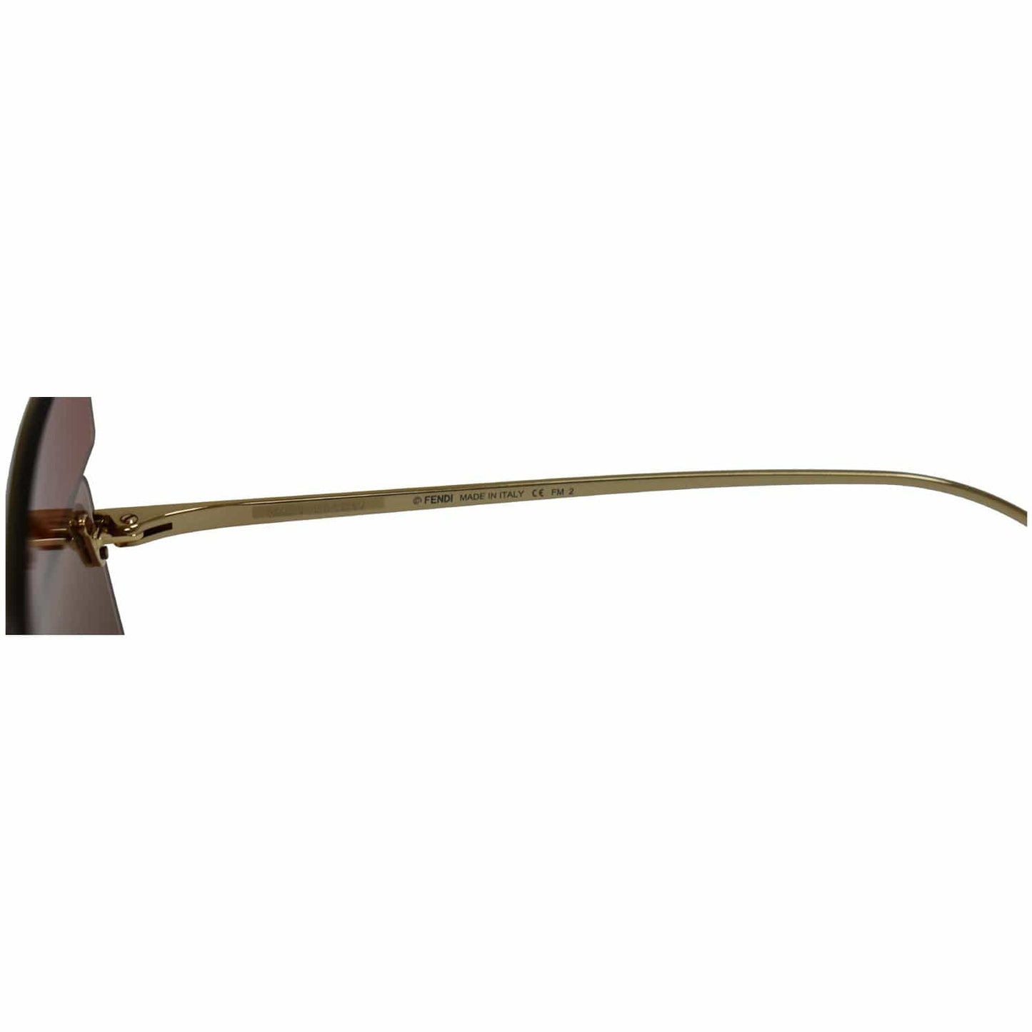 FENDI FF 0399/S 0G63/T4 Red Opal Peach Sunglasses Brown Gradient Lens