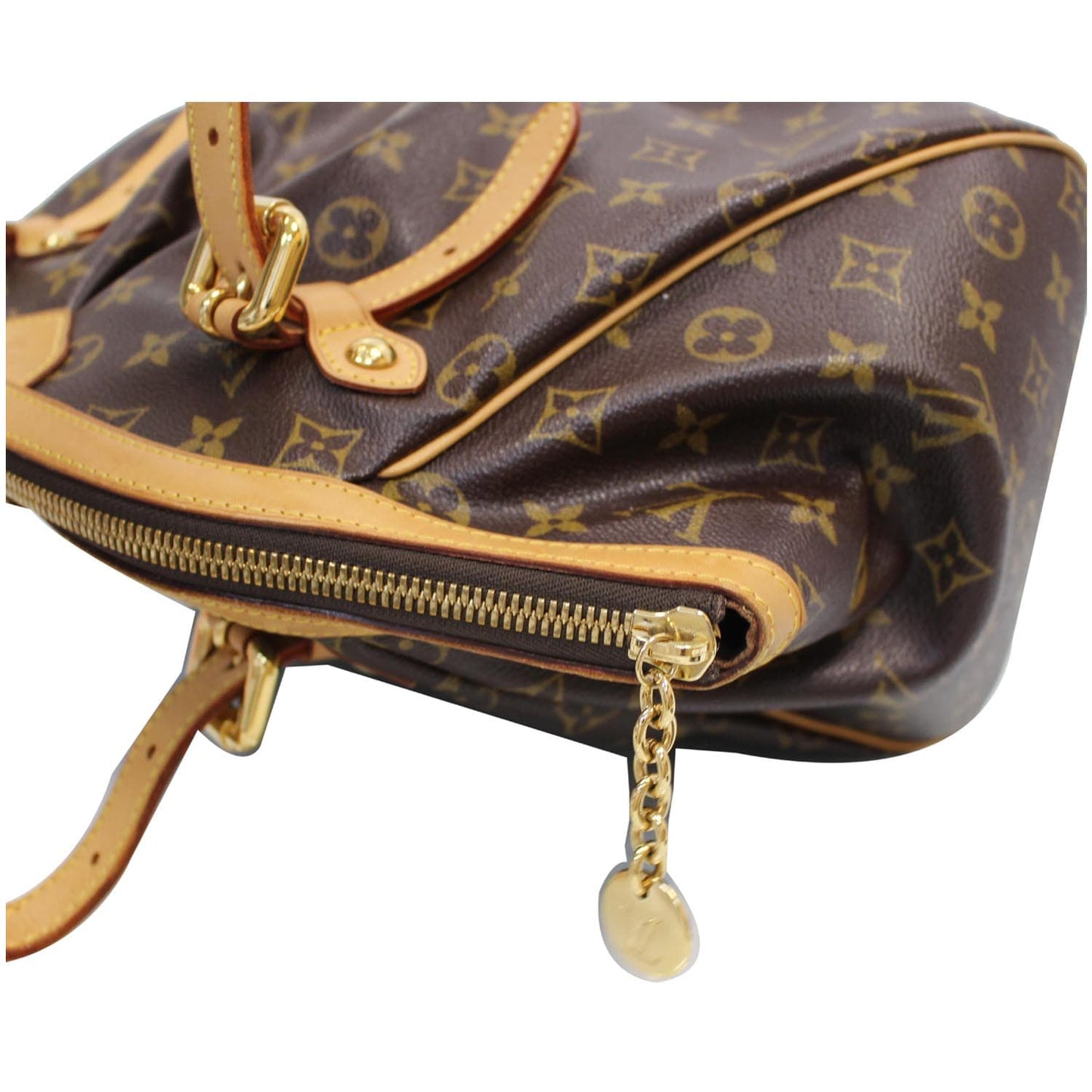 LOUIS VUITTON Tivoli GM Monogram Canvas Shoulder Bag Brown