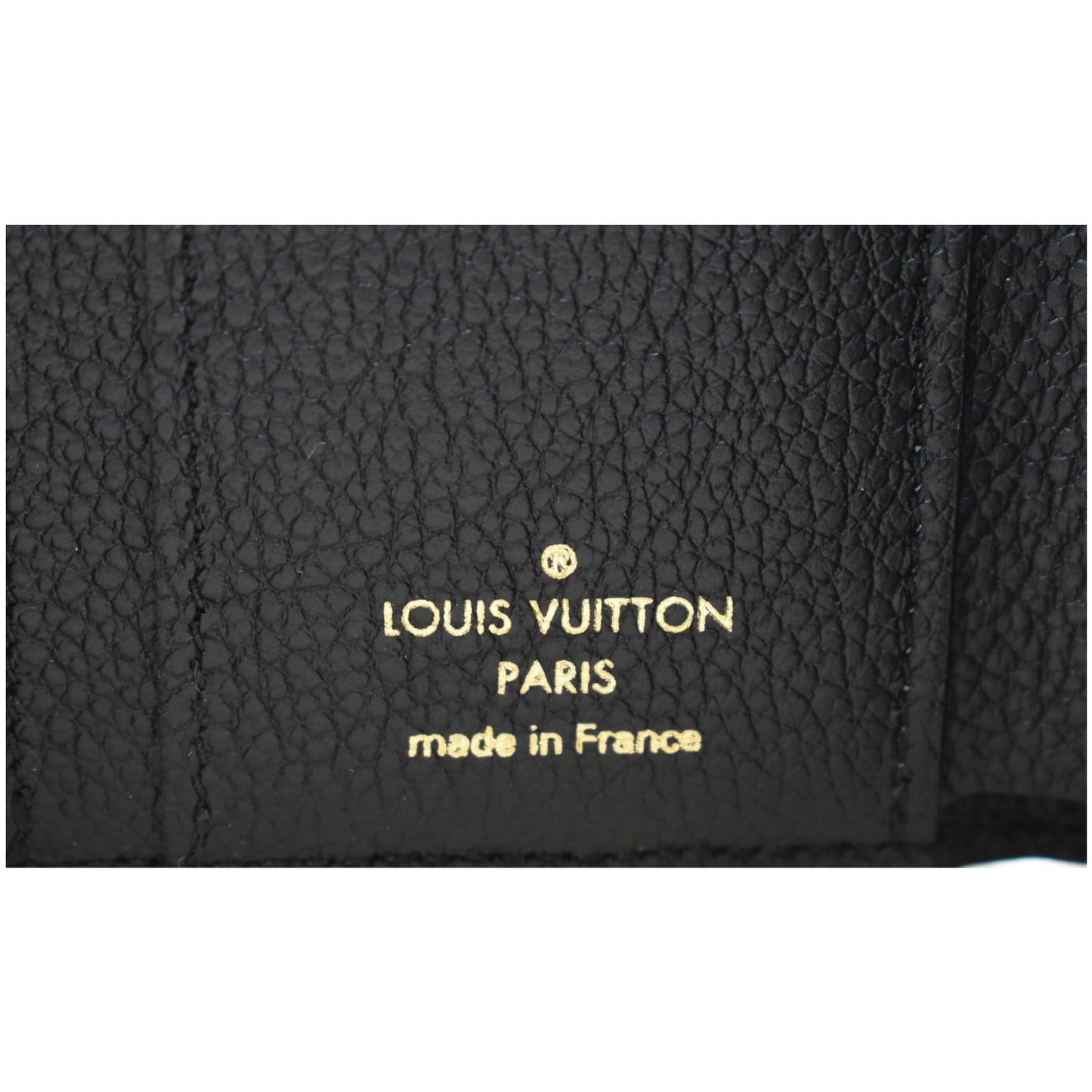 LOUIS VUITTON Monogram Empreinte Zoe Compact Wallet Black