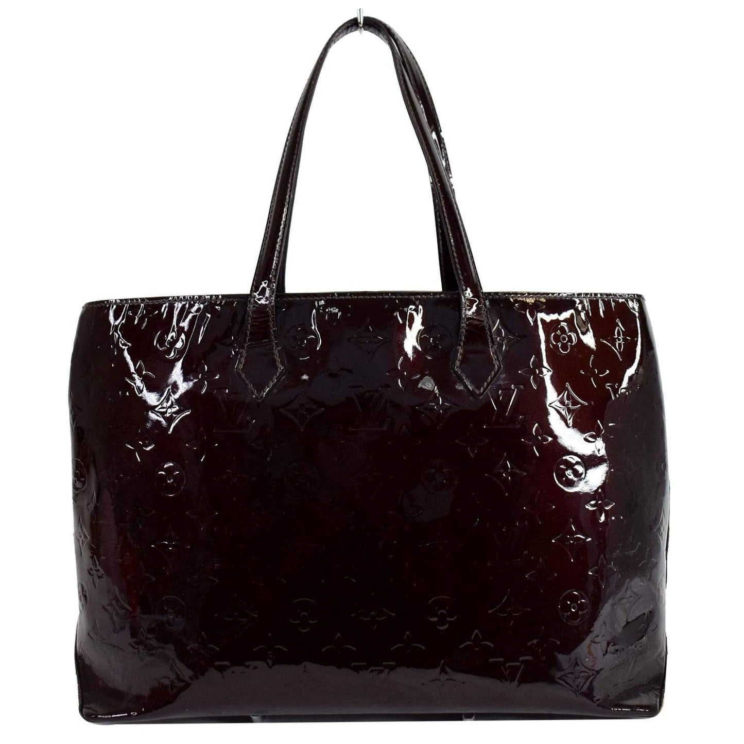 LOUIS VUITTON Wilshire MM Vernis Leather Tote Bag Amarante - 15% OFF