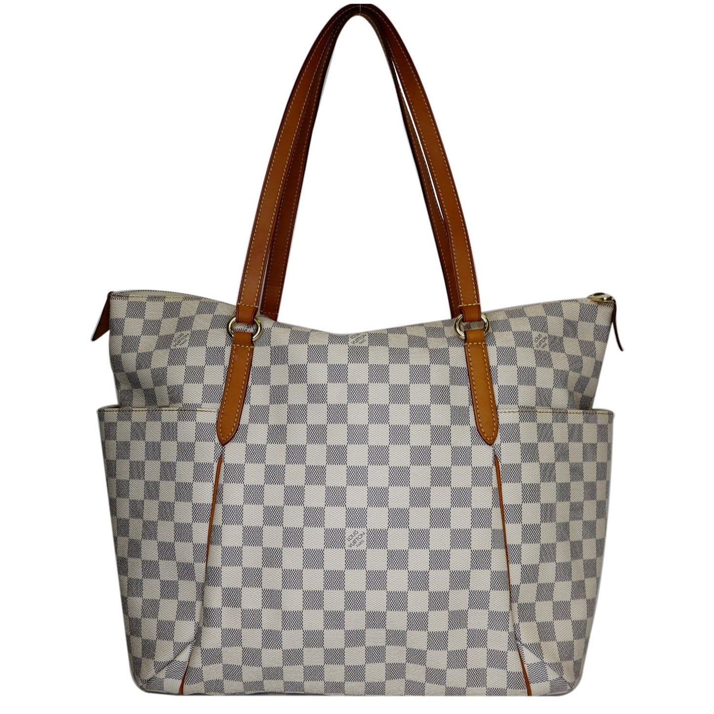 LOUIS VUITTON Totally GM Damier Azur Shoulder Bag White