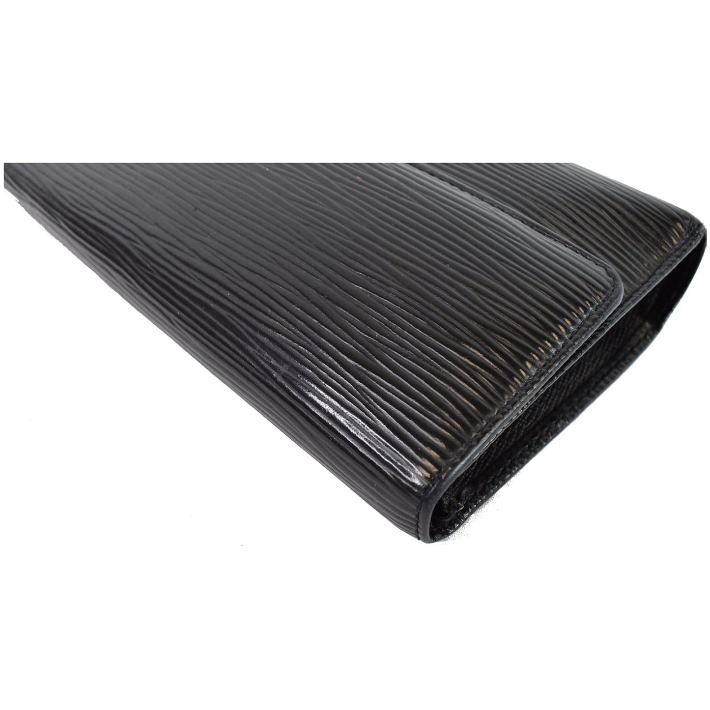 LOUIS VUITTON Porte-Tresor Epi Leather International Wallet Black