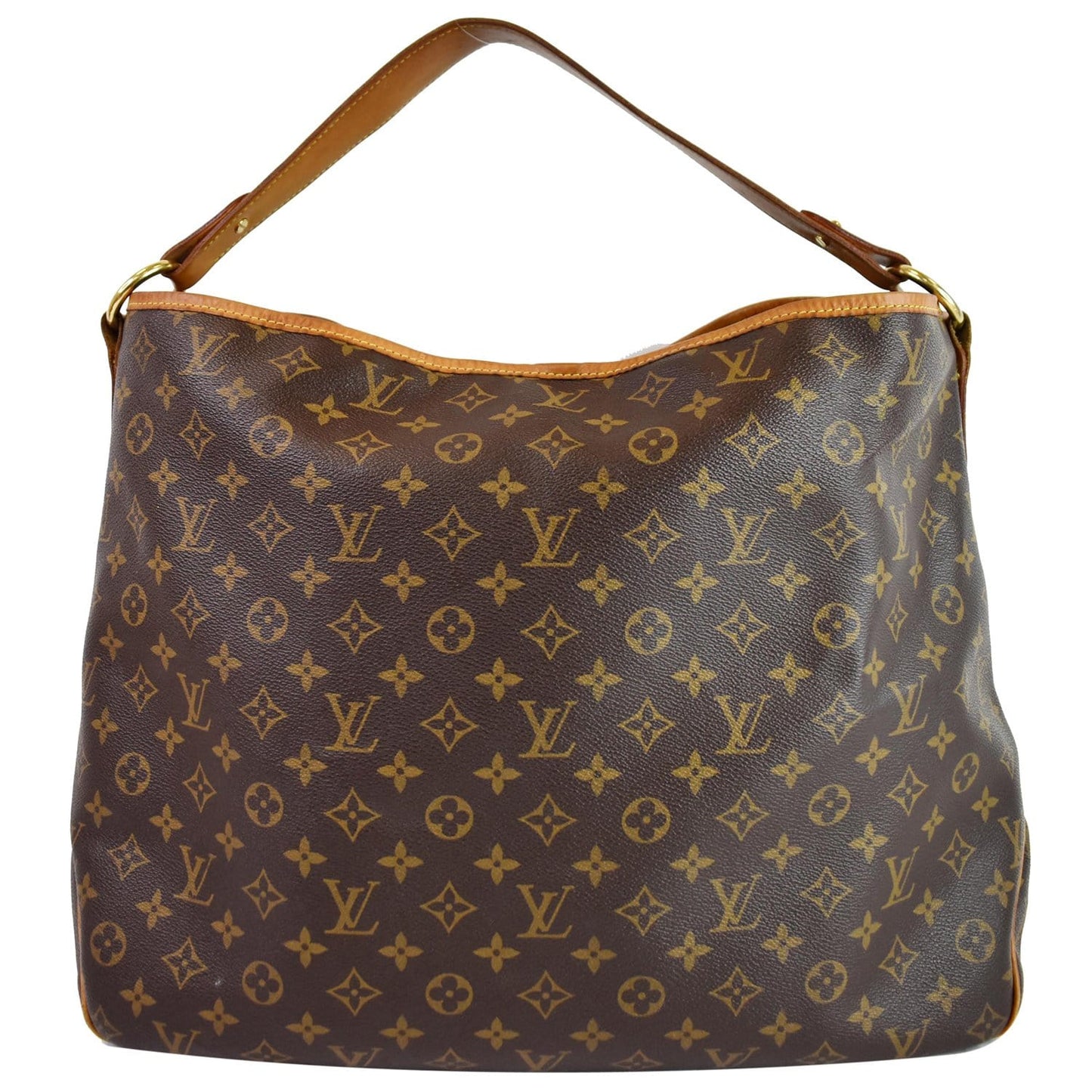 LOUIS VUITTON Delightful GM Monogram Canvas Shoulder Bag Brown