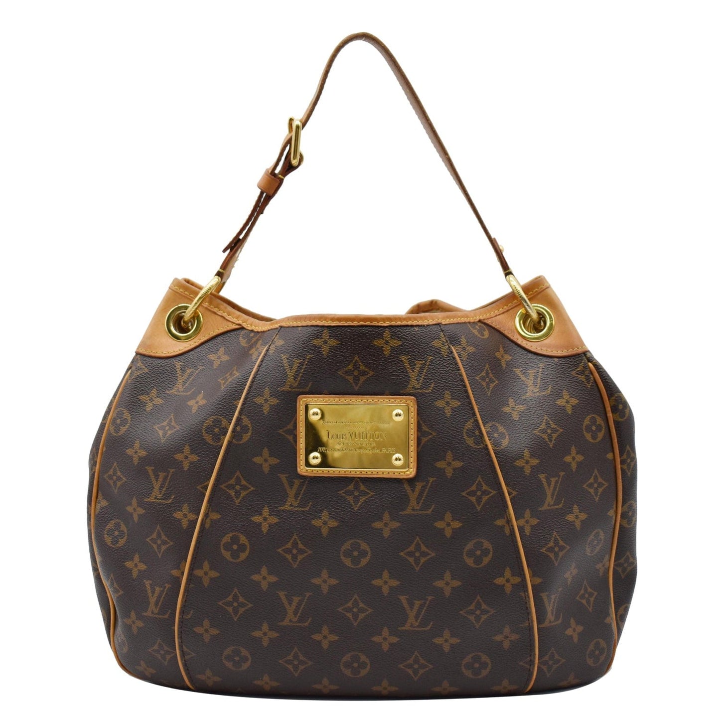 LOUIS VUITTON Galliera PM Monogram Canvas Shoulder Bag Brown