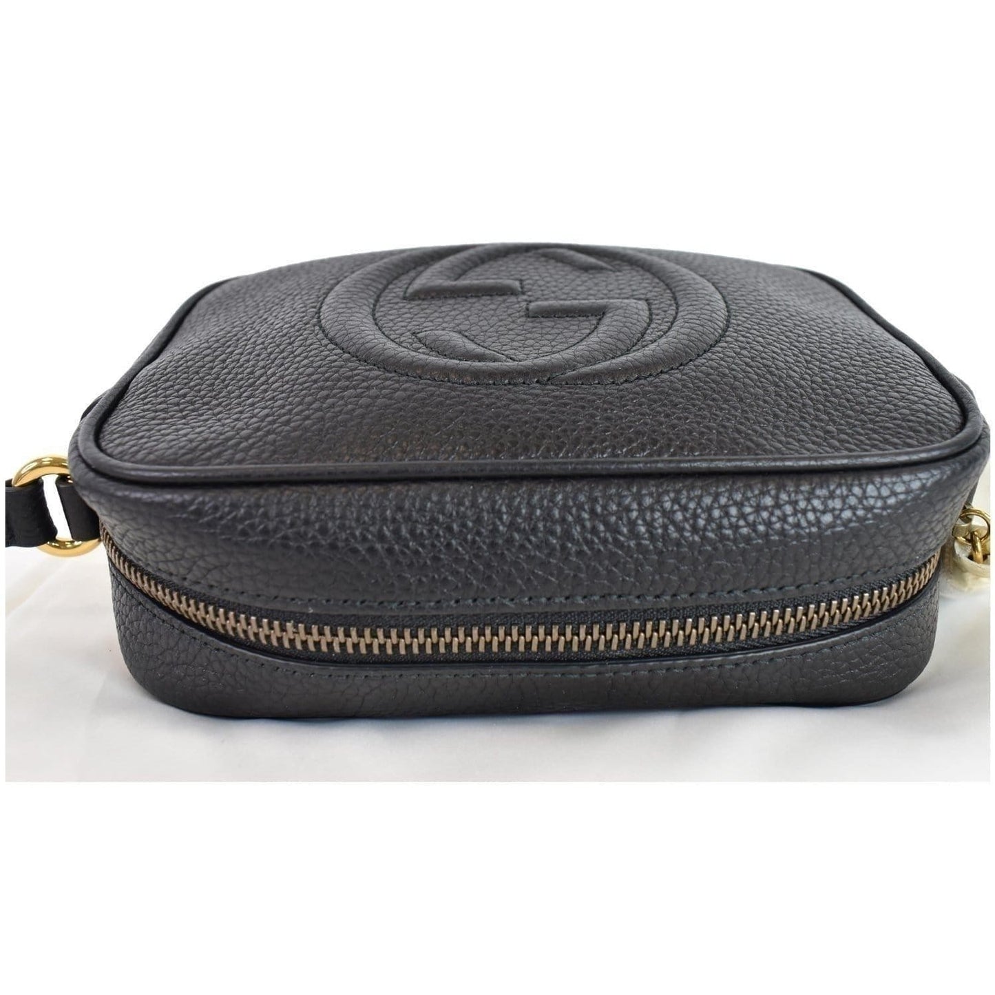 GUCCI  Soho Disco Small Leather Crossbody Bag Black 347994